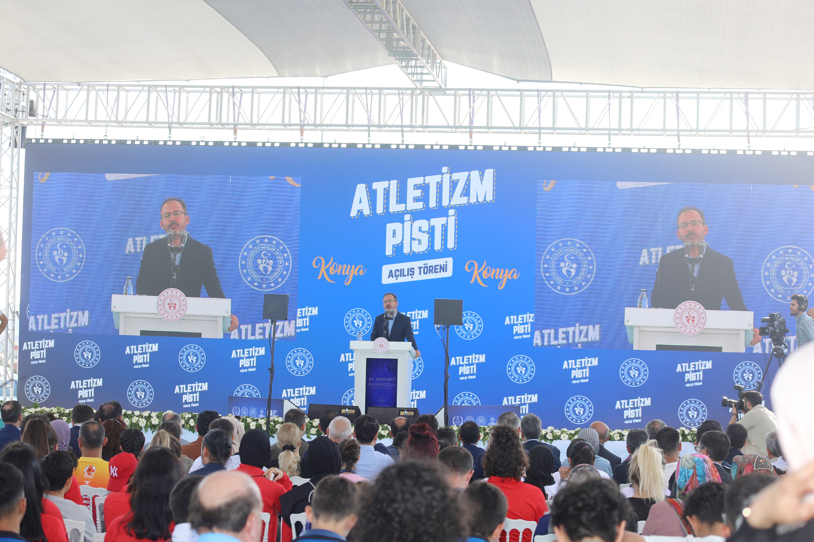 Konya'ya Dünya Standartlarında Atletizm Pistinin Açılışı Yapıldı