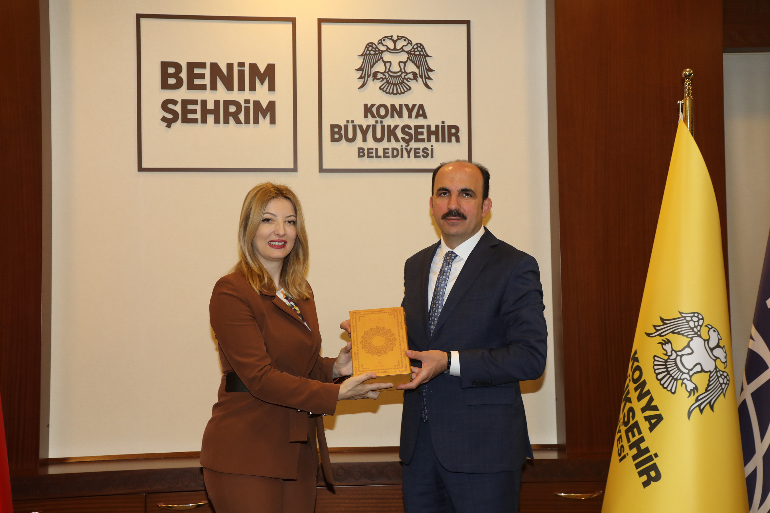 Konya ile Üsküp Arasında Kardeş Şehir Ön Protokolü İmzalandı