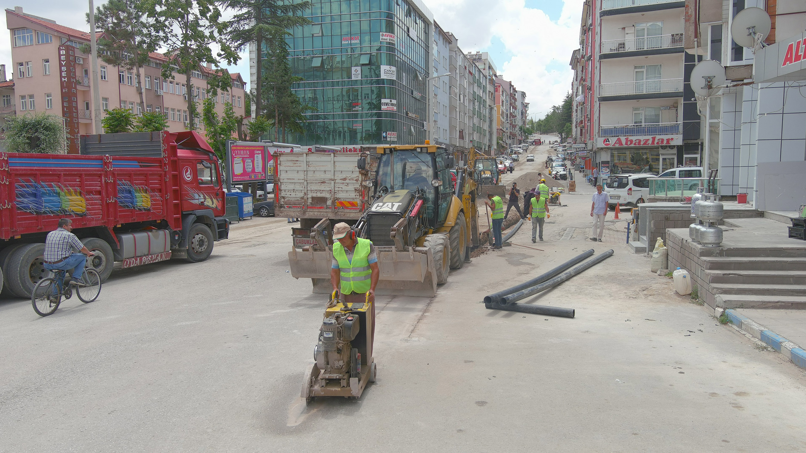 Büyükşehir Beyşehir'de 10 Kilometre Su Şebeke Islahı Gerçekleştiriyor