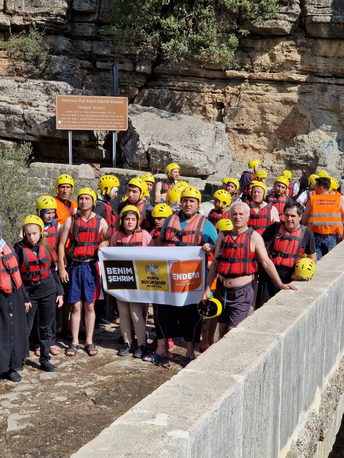 Konya Büyükşehir Görme Engellilere Rafting Heyecanı Yaşattı