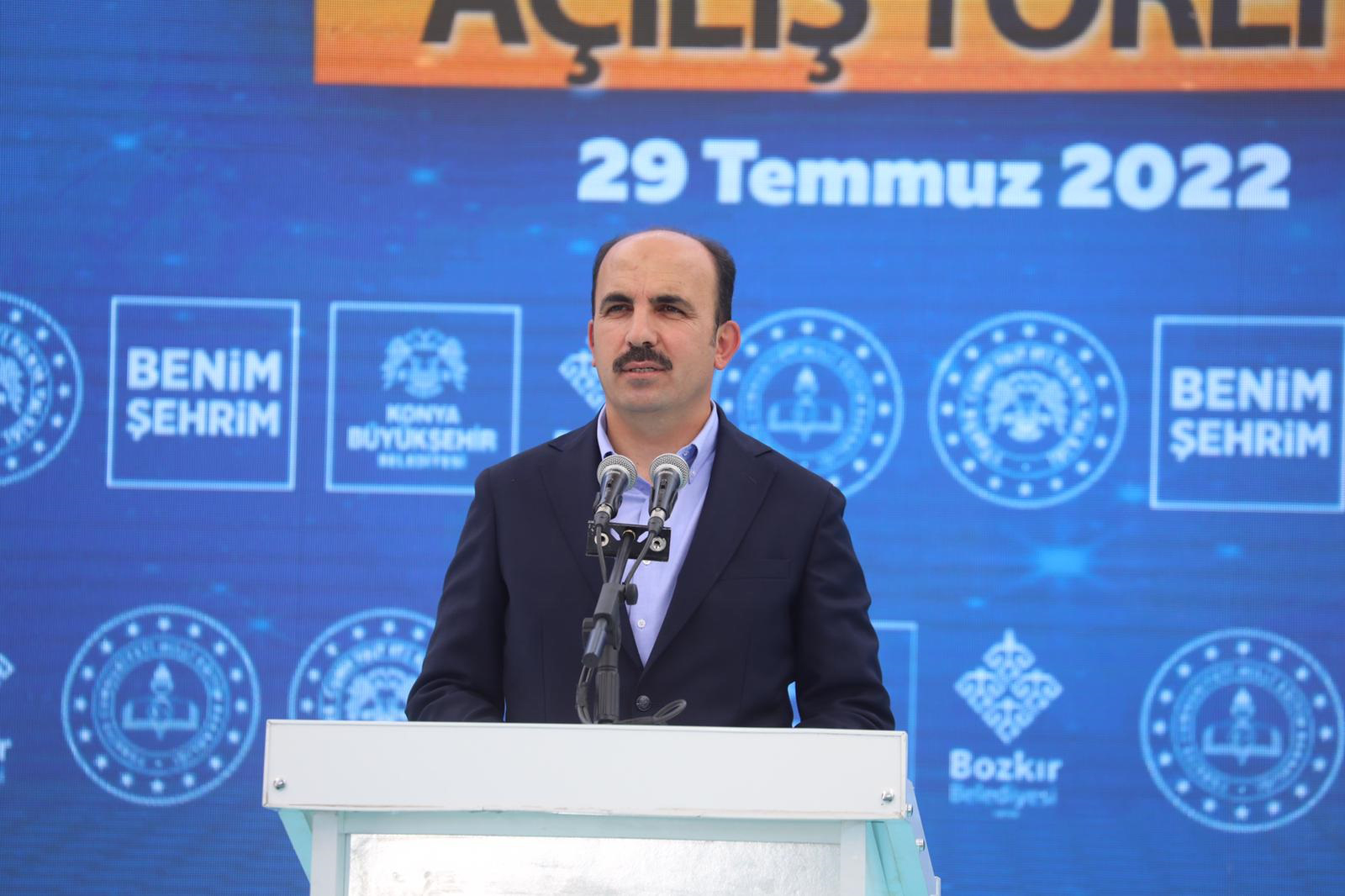 Bozkır'a Kazandırılan 3 Eserin Açılışı Yapıldı