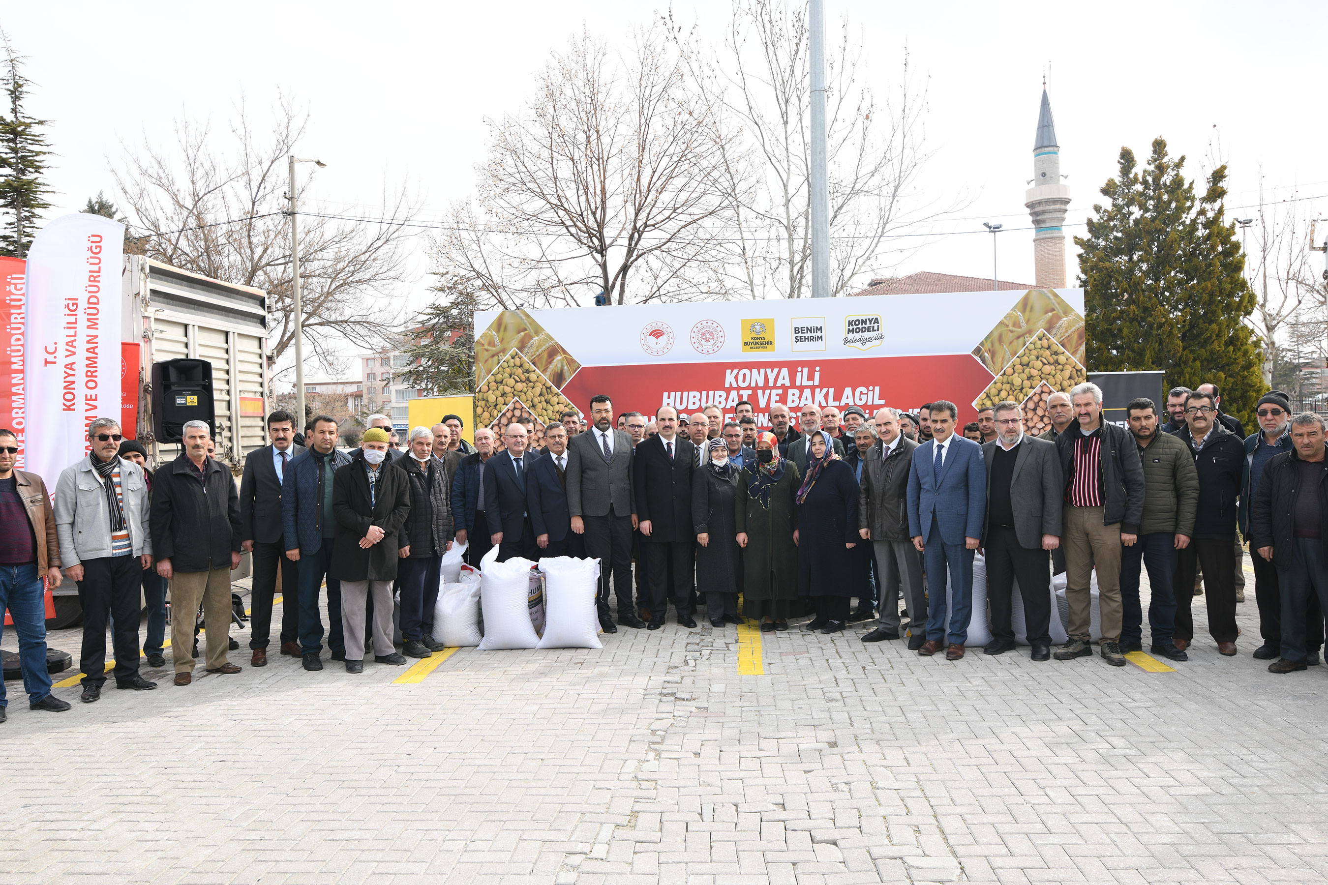 Konya'da Atıl Arazilerin Üretime Kazandırılması İçin Çiftçiye Hububat Desteği 