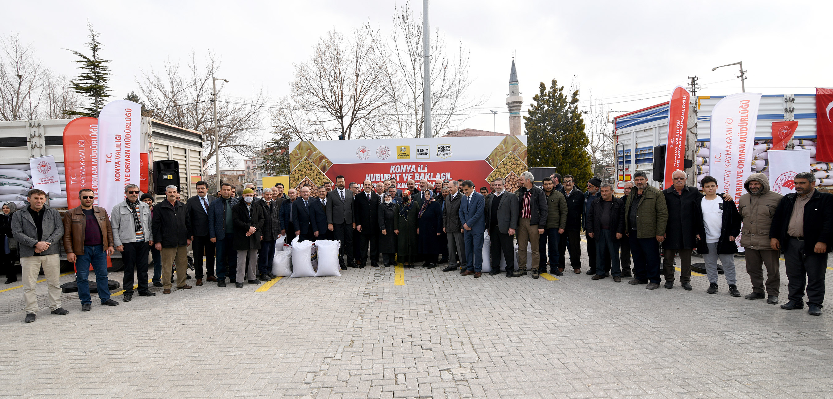 Konya'da Atıl Arazilerin Üretime Kazandırılması İçin Çiftçiye Hububat Desteği 