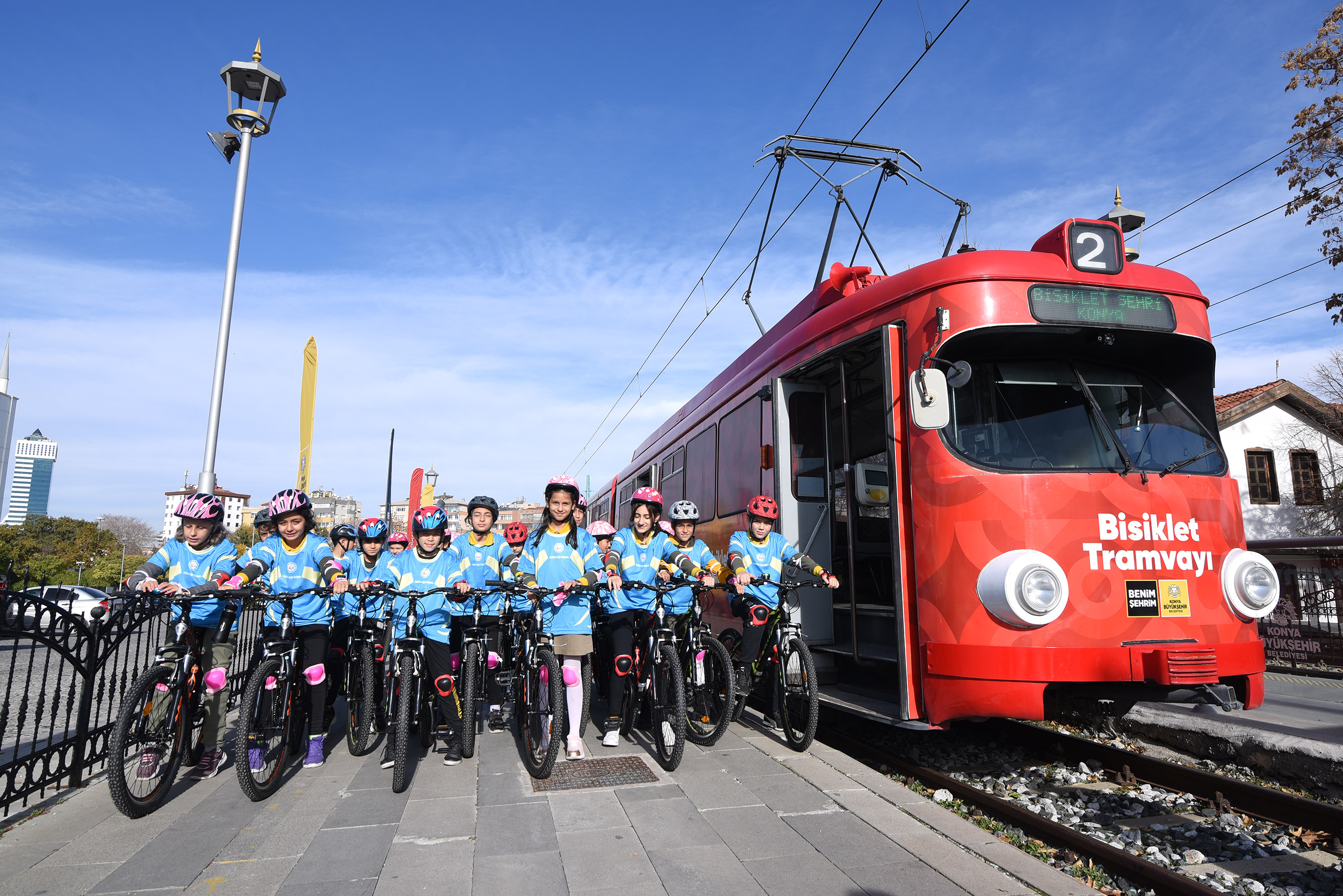 Konya Büyükşehir Minik Öğrencileri Bisiklet Tramvayıyla Tanıştırdı