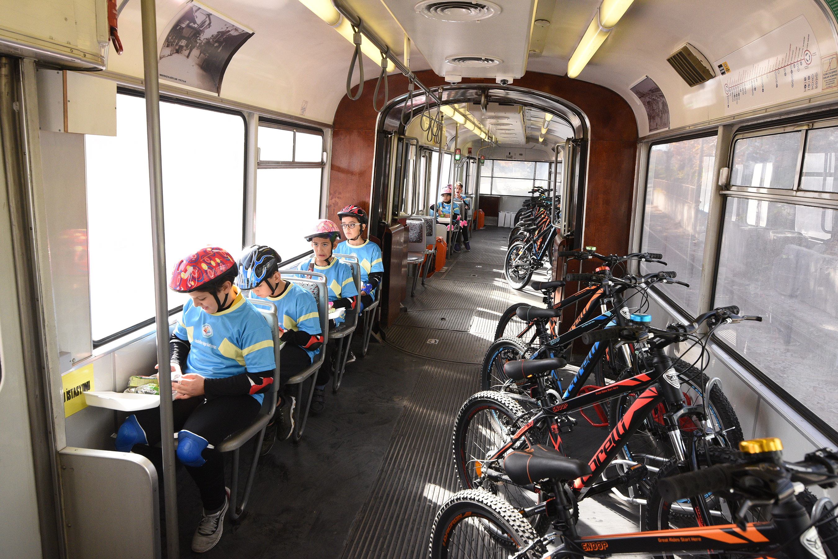 Konya Büyükşehir Minik Öğrencileri Bisiklet Tramvayıyla Tanıştırdı