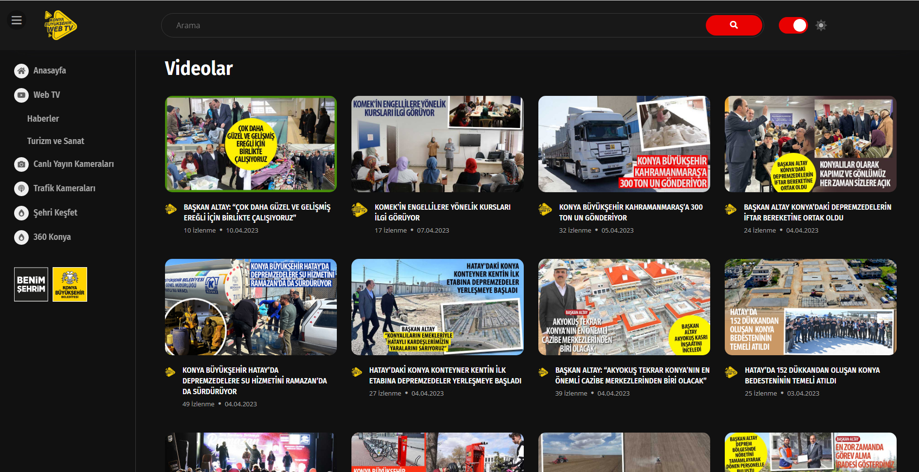 Konya BüyükşehirTV Yeni Yüzüyle Hizmet Veriyor