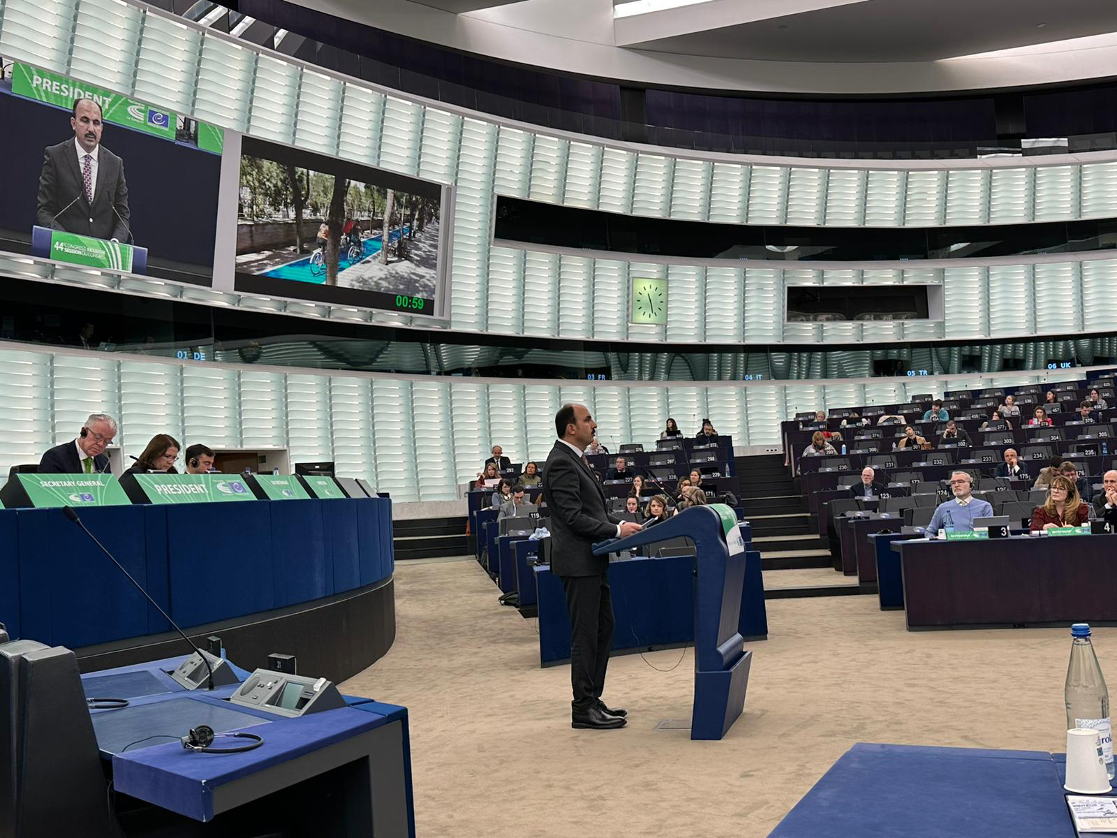 Başkan Altay Avrupa Konseyi Yerel ve Bölgesel Yönetimler Kongresi'nde Konuştu 