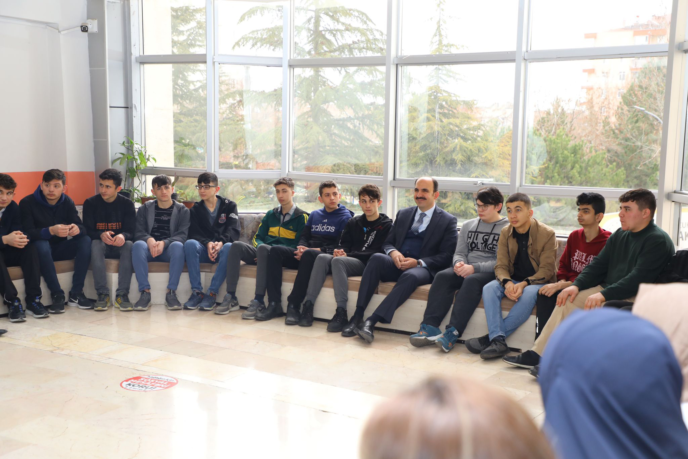 Başkan Altay Tarihi Konya Lisesi Konferans ve Spor Salonu İnşaatını İnceledi
