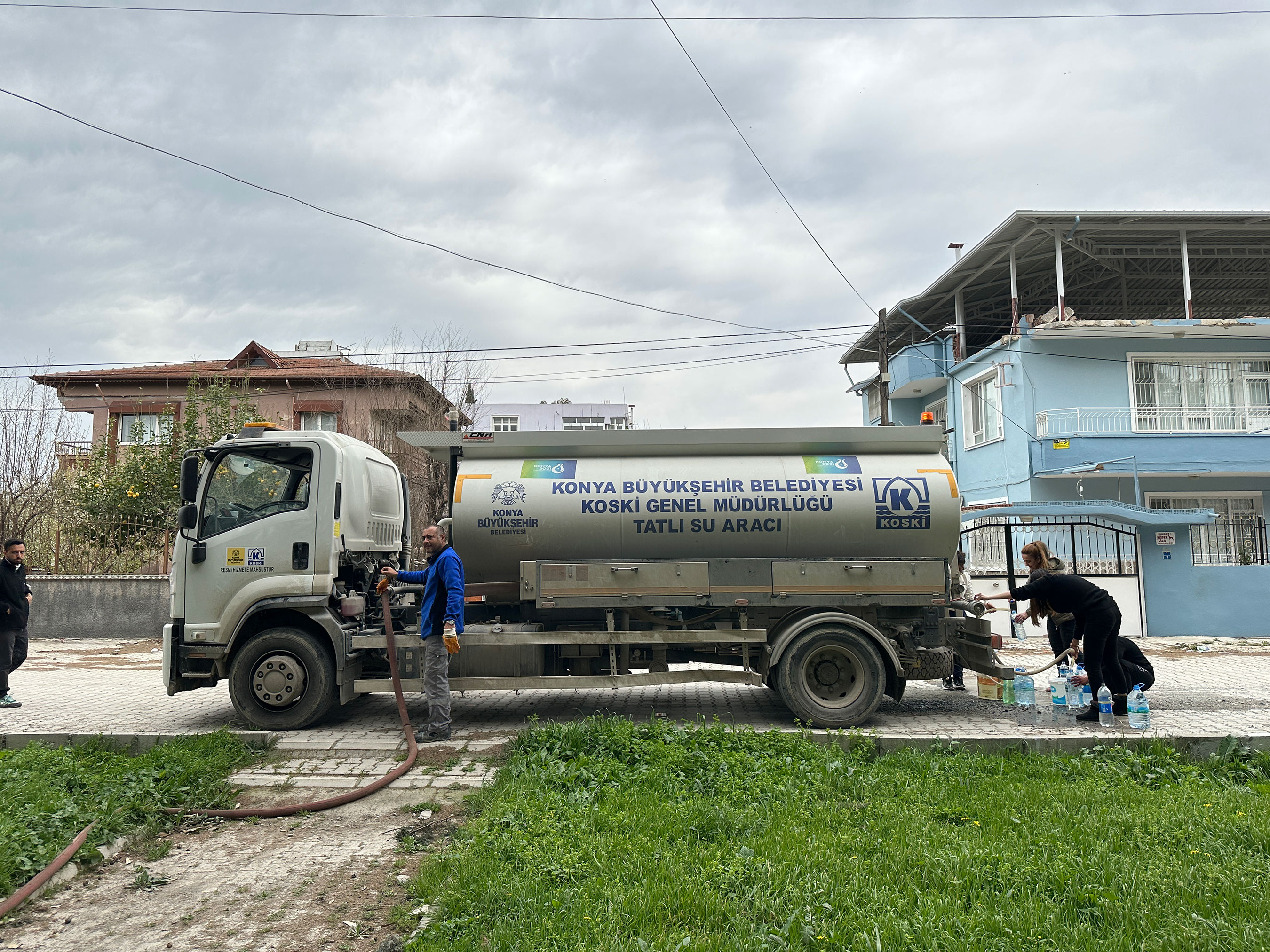 Konya Büyükşehir Hatay'da Temiz Su İhtiyacını Gideriyor