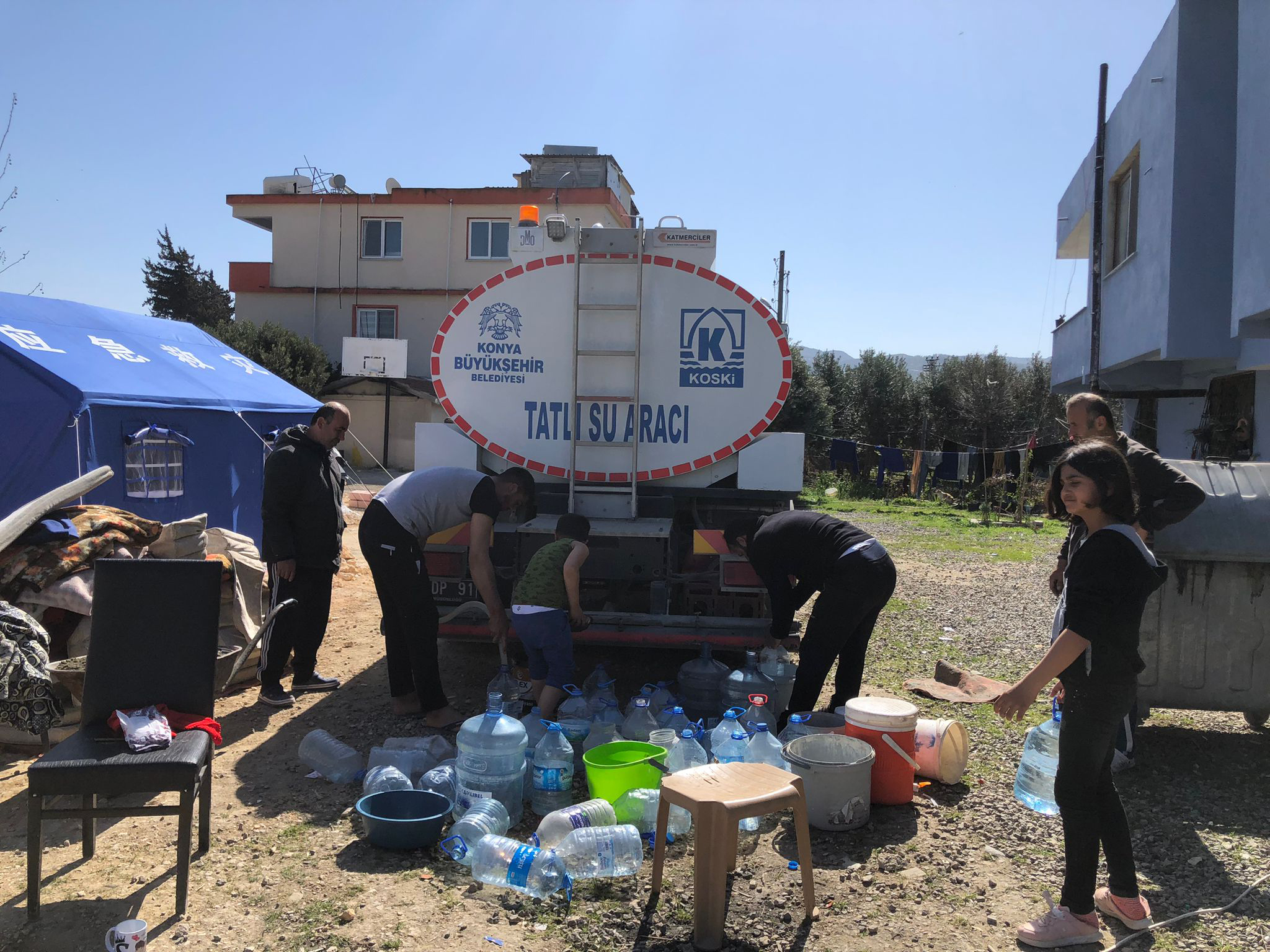 Konya Büyükşehir Hatay'da Temiz Su İhtiyacını Gideriyor