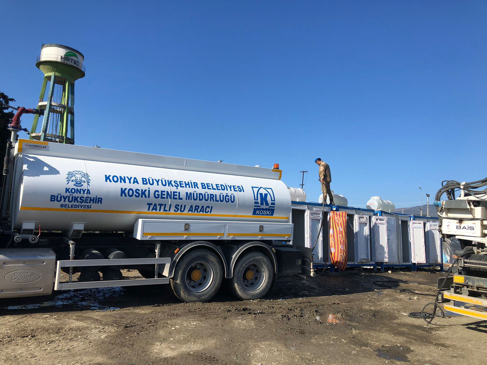 Konya Büyükşehir Hatay'da Temiz Su İhtiyacını Gideriyor