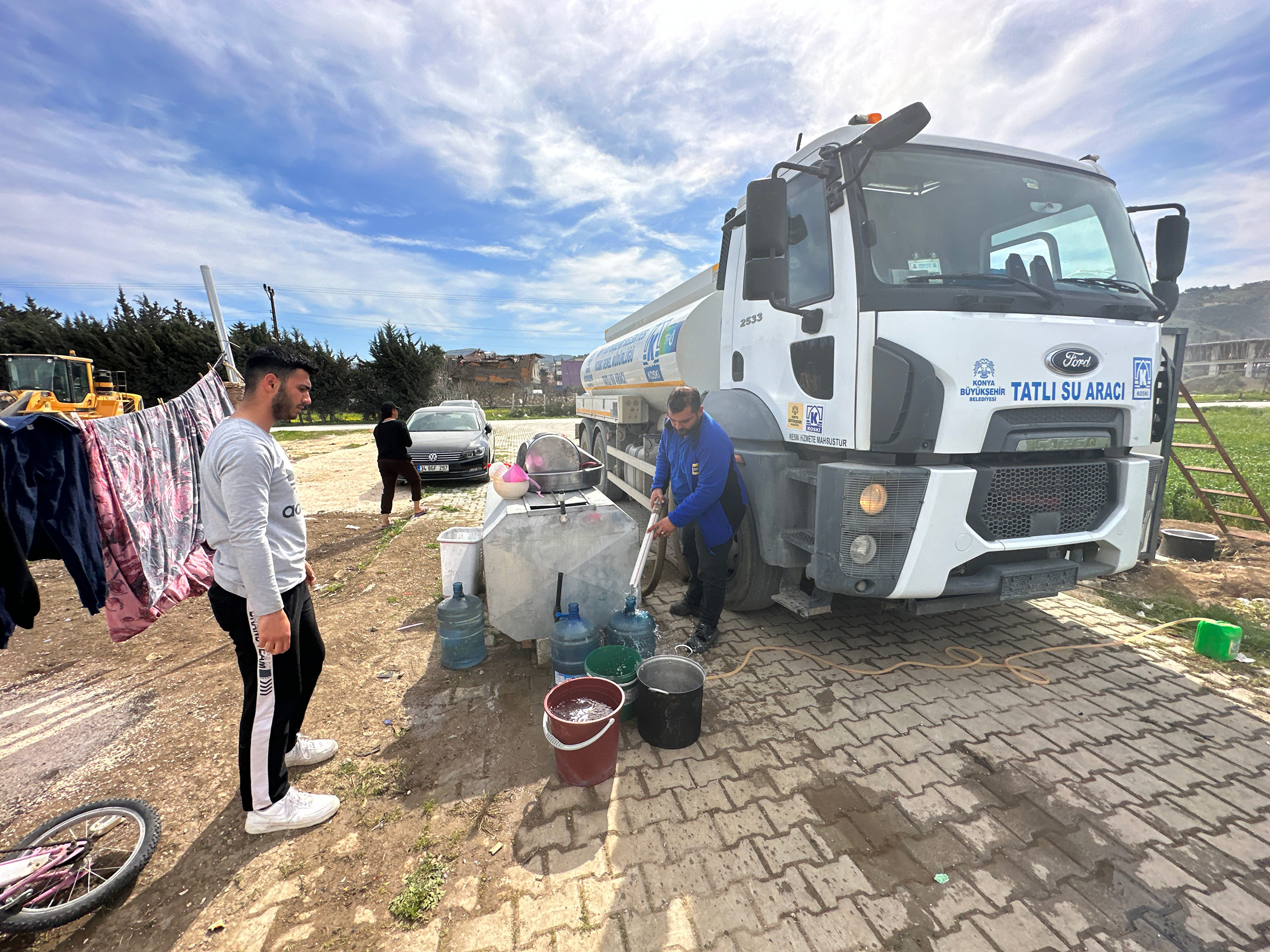 Konya Büyükşehir Hatay'da Temiz Su İhtiyacını Gideriyor