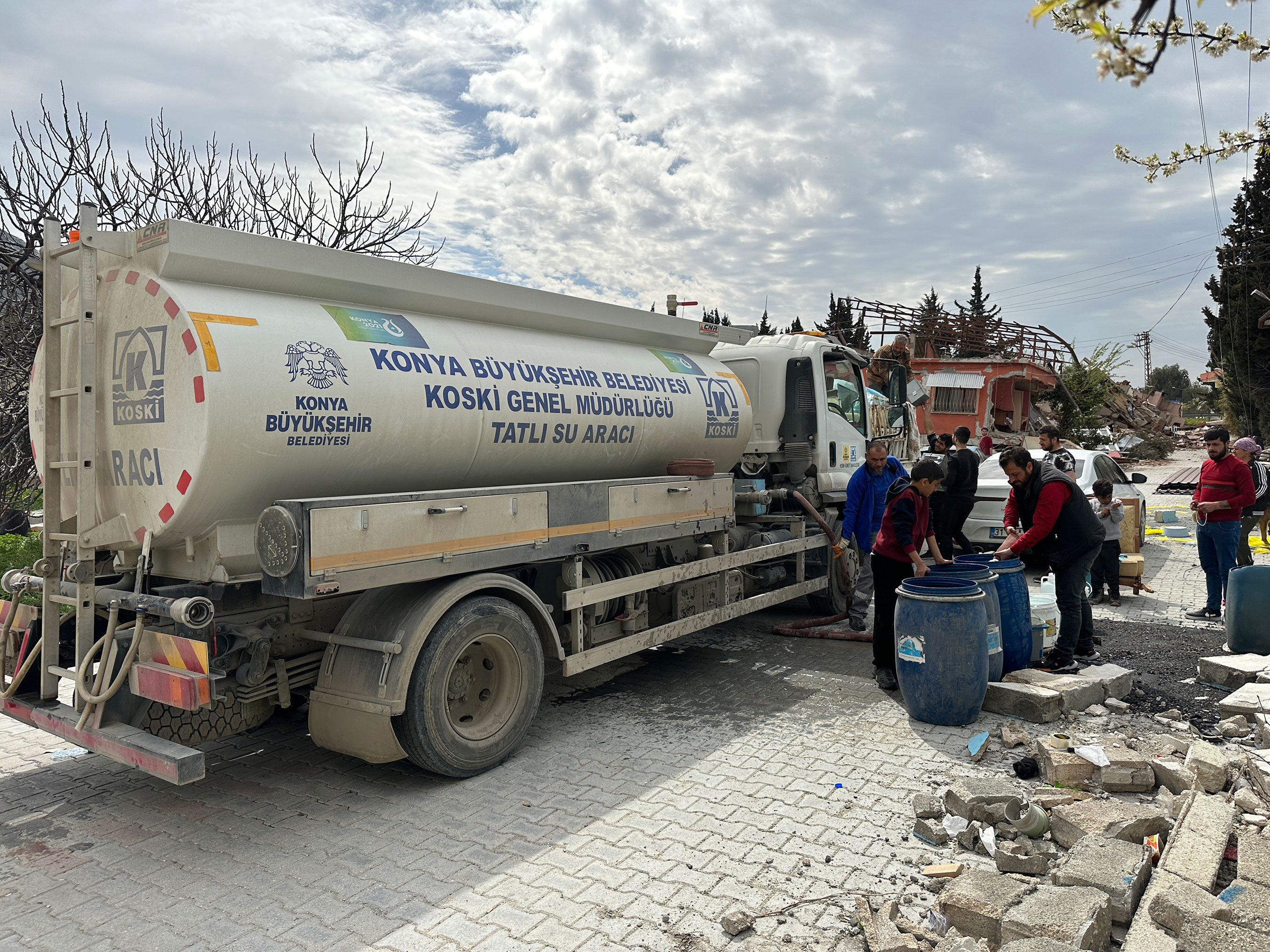 Konya Büyükşehir Hatay'da Temiz Su İhtiyacını Gideriyor