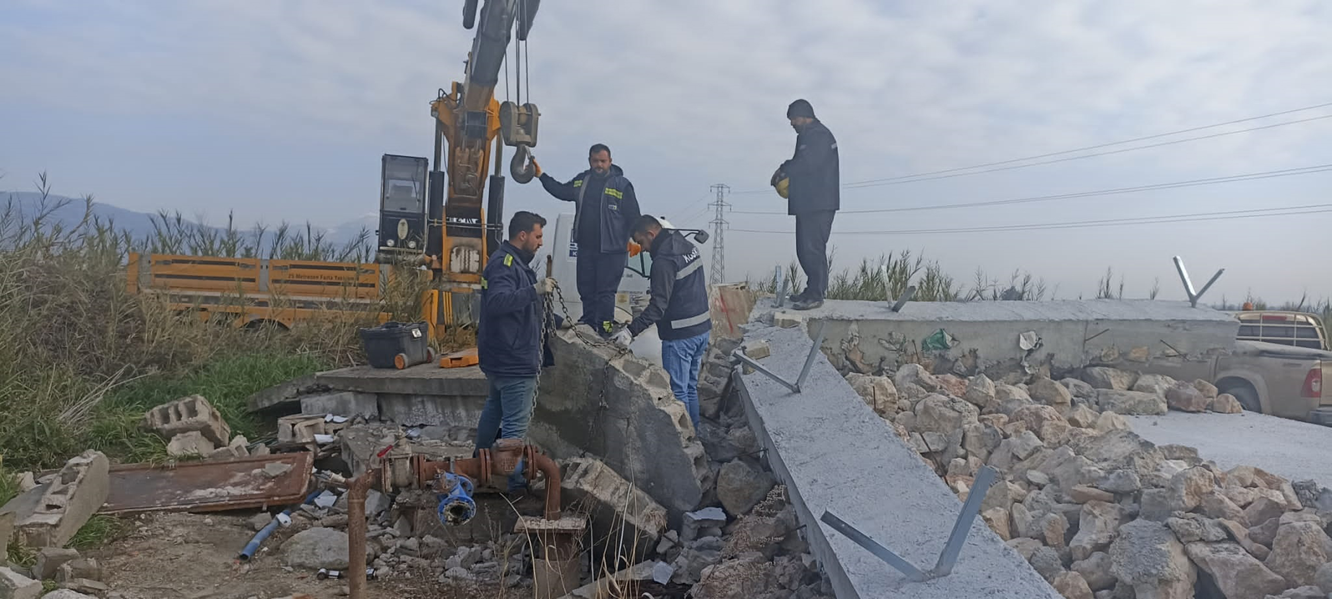 Hatay`da Su Şebekesine Konya Ekipleri Hayat Verdi