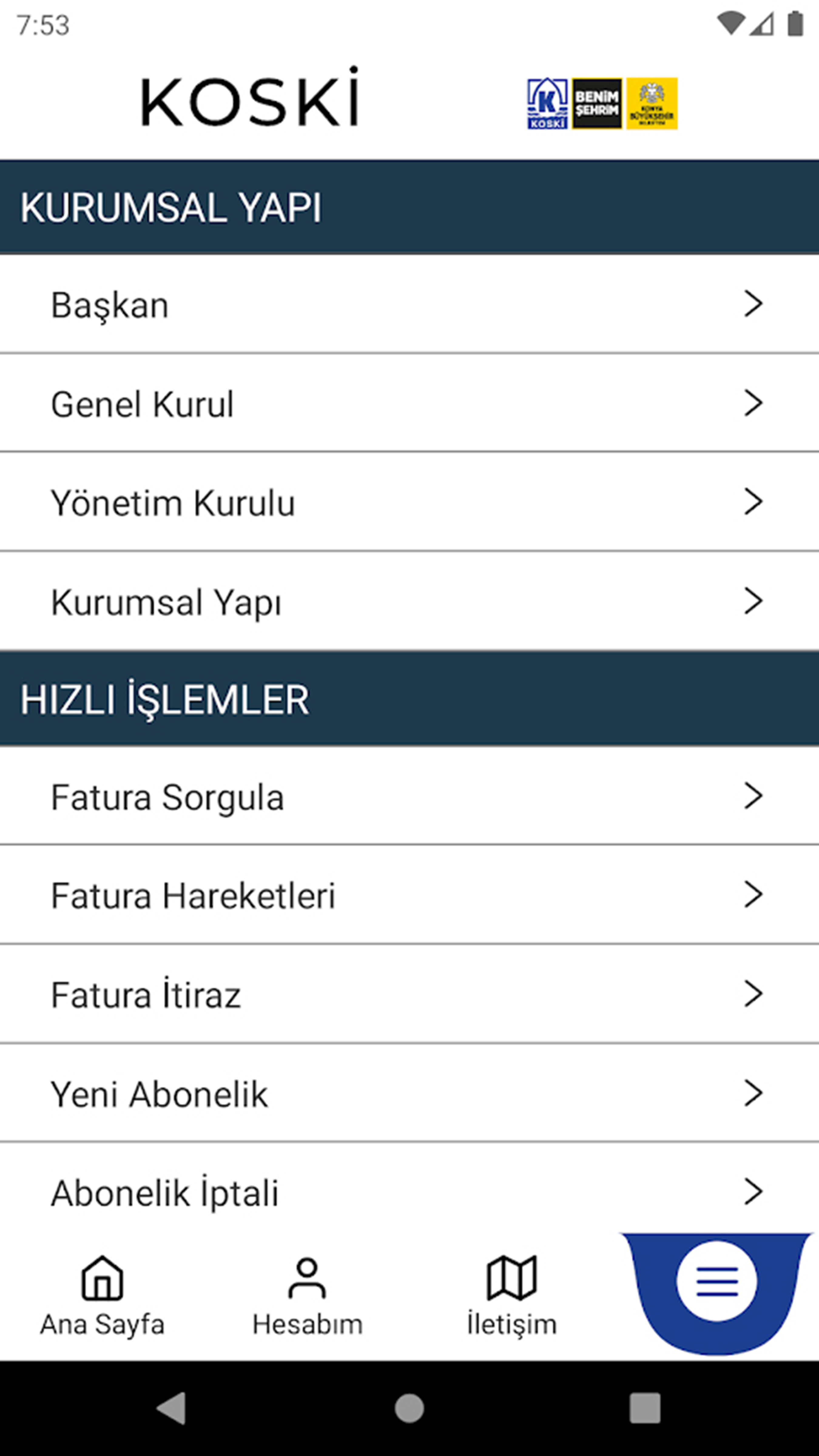 KOSKİ Mobil Uygulamasını Telefonuna Yükleyen Sayısı 100 Bini Aştı