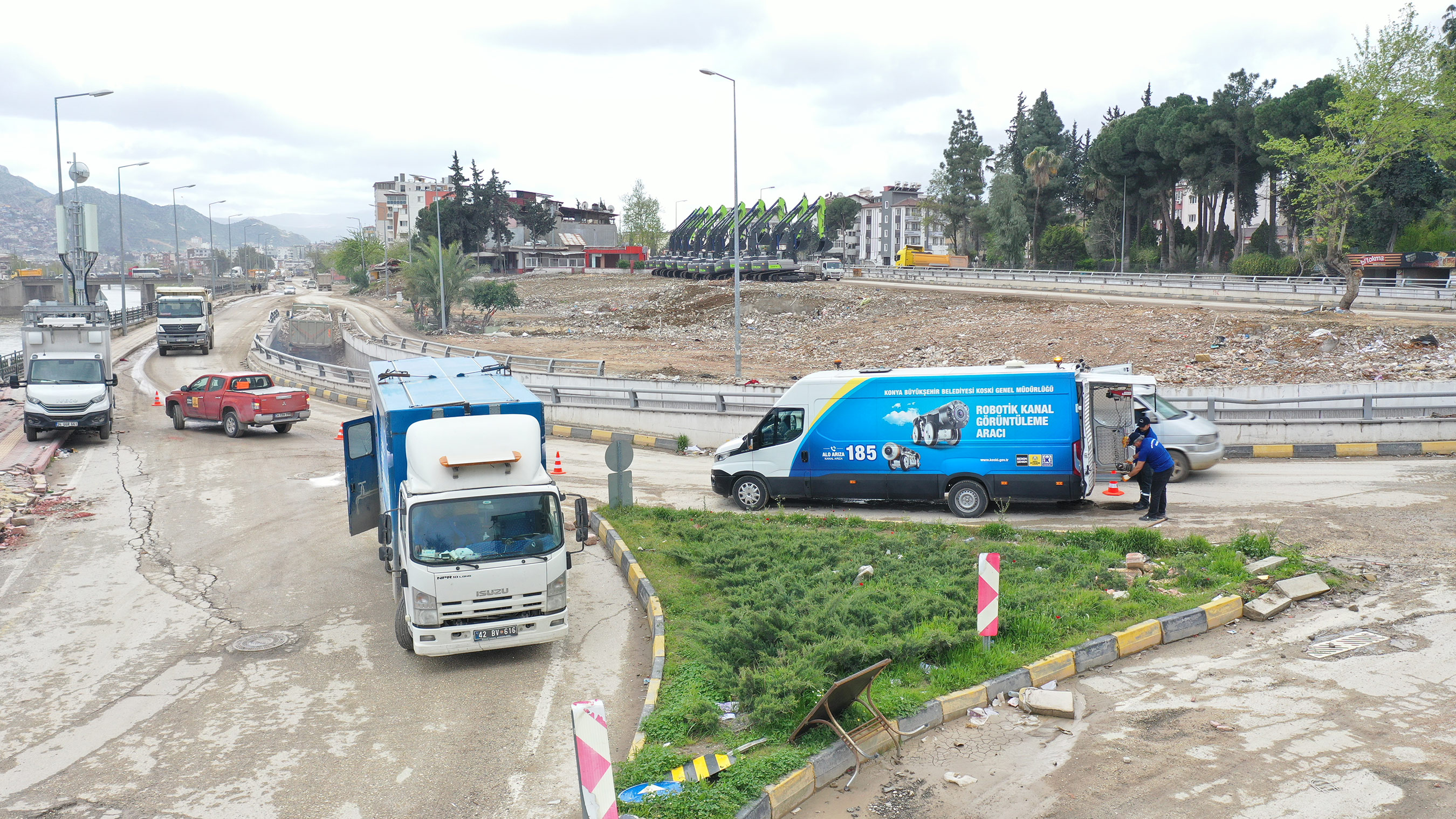 Konya Büyükşehir Hatay'da Kanal Arızalarını Robot Kameralarla Tespit Ediyor