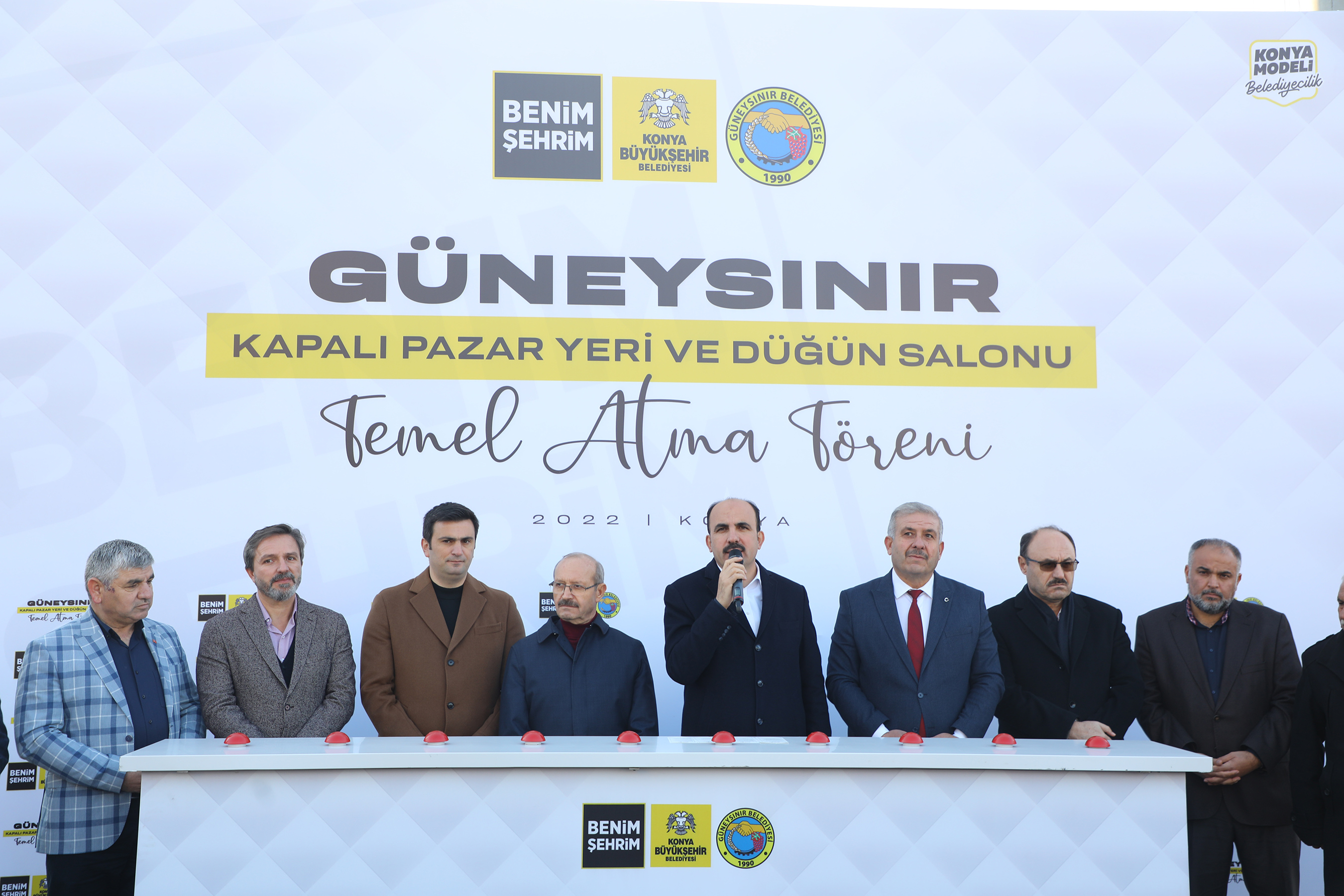 Güneysınır Kapalı Pazar Yeri ve Düğün Salonu'nun Temeli Atıldı