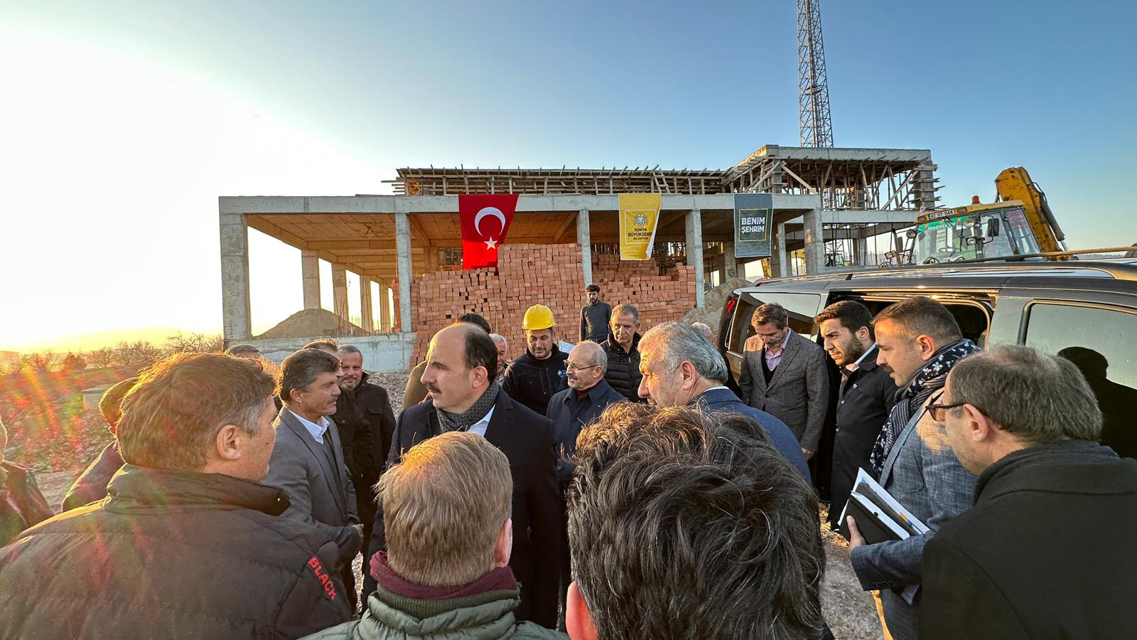 Güneysınır Kapalı Pazar Yeri ve Düğün Salonu'nun Temeli Atıldı
