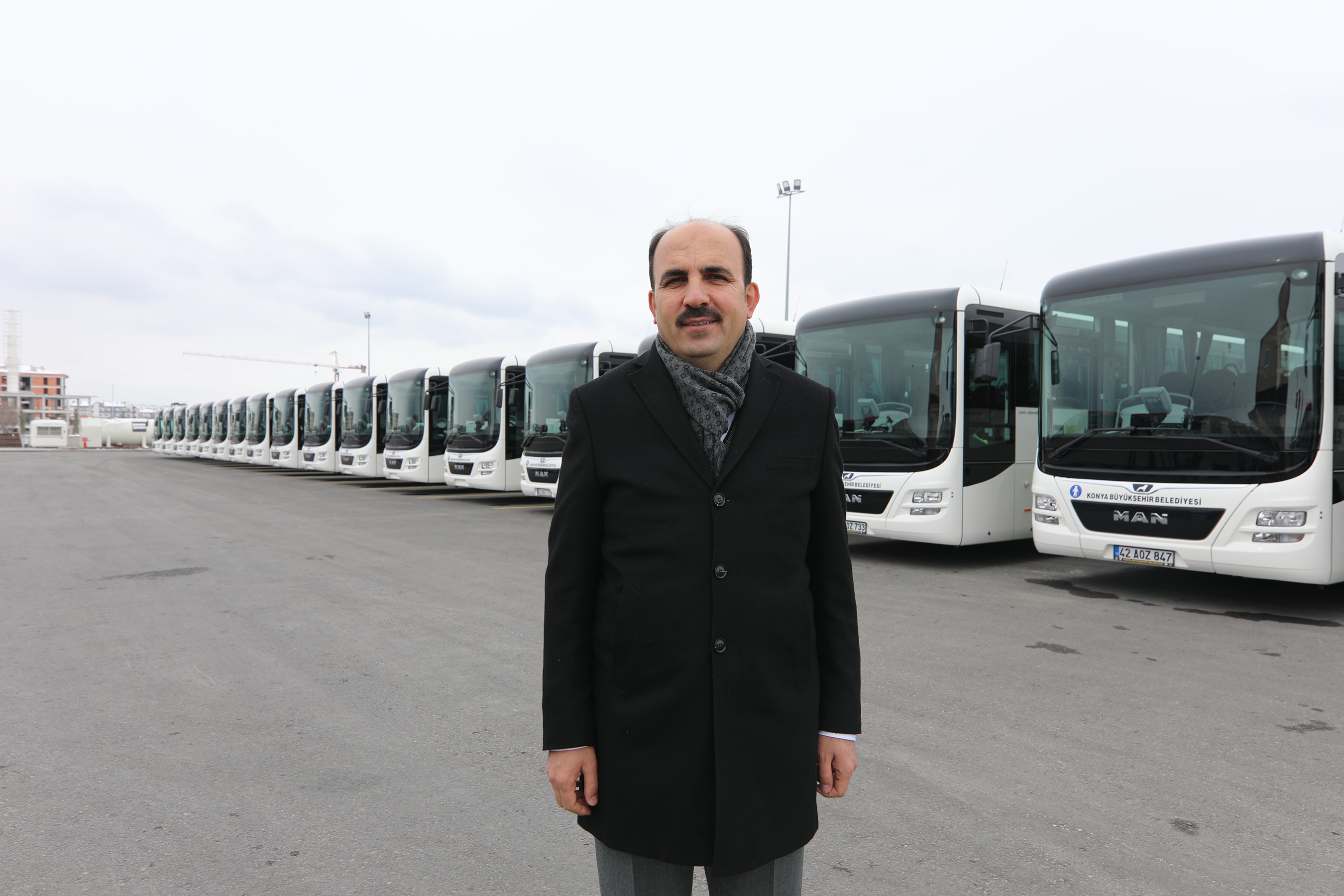 Konya Büyükşehir Otobüs Filosu 20 Yeni Otobüsle Daha Güçlendi 