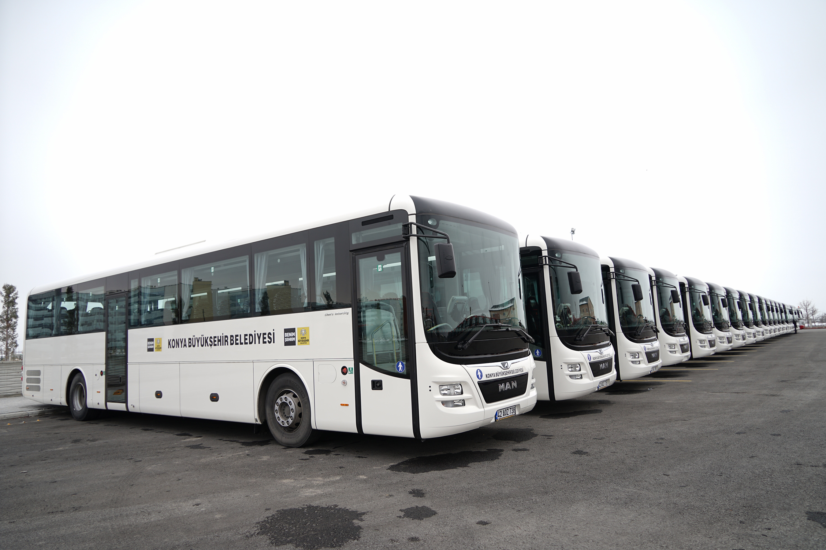 Konya Büyükşehir Otobüs Filosu 20 Yeni Otobüsle Daha Güçlendi 