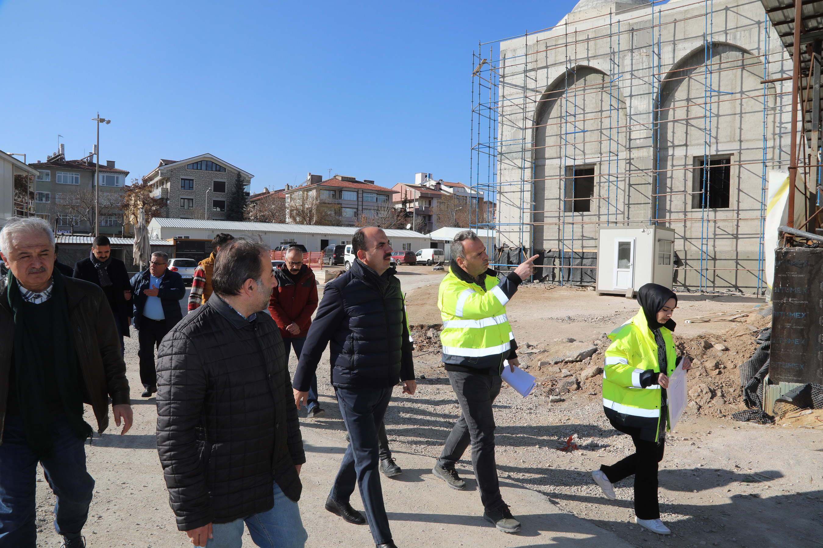 Başkan Altay Millet Bahçesi Ulu Camii İnşaatını İnceledi