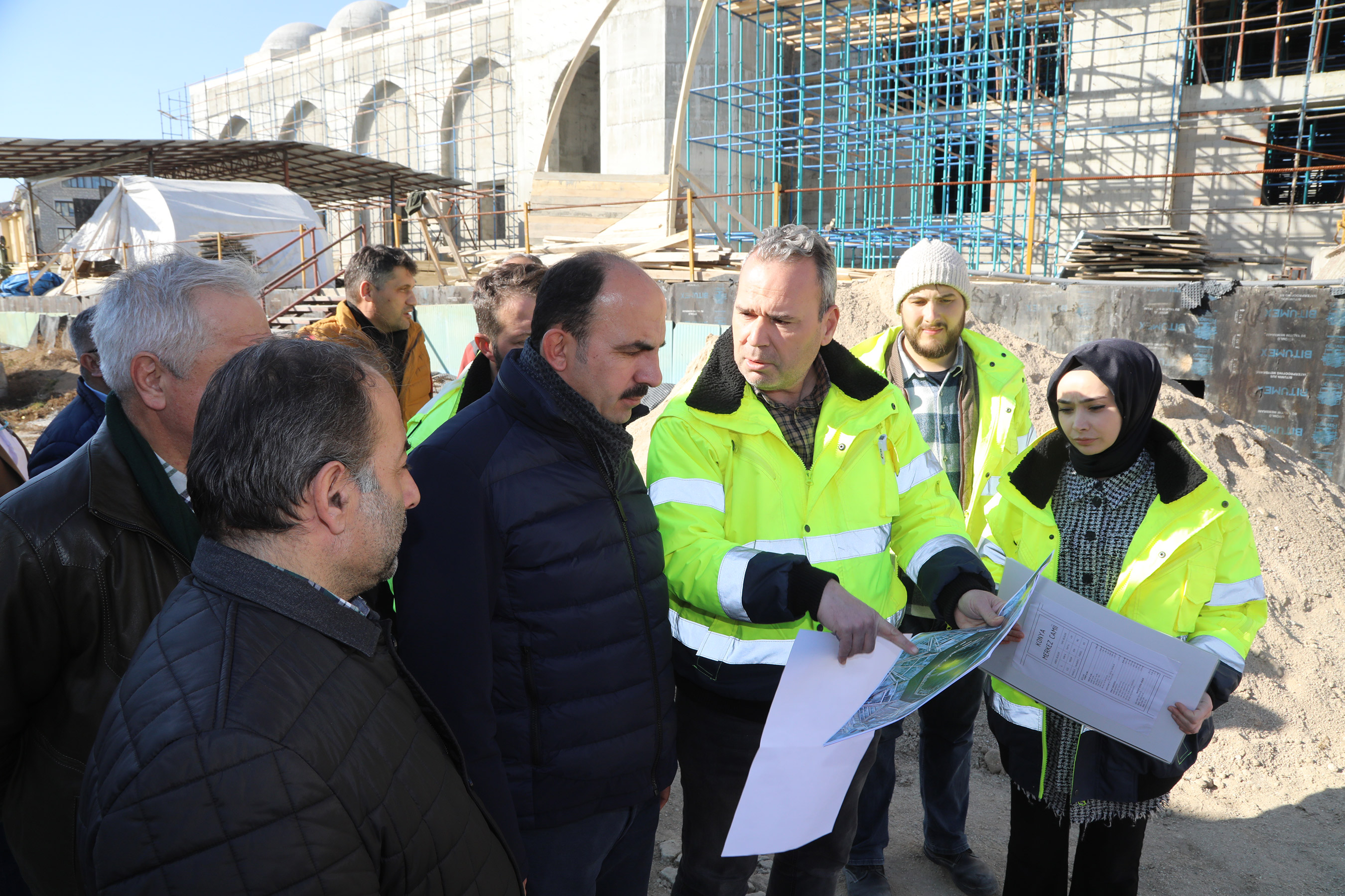 Başkan Altay Millet Bahçesi Ulu Camii İnşaatını İnceledi