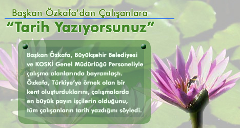 Başkan Özkafa Çalışanlarla Bayramlaştı