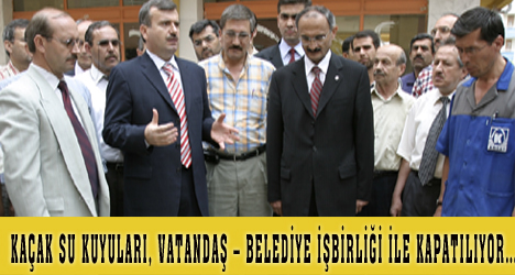 Kaçak Su Kuyuları, Vatandaş ' Belediye İşbirliği İle Kapatılıyor'