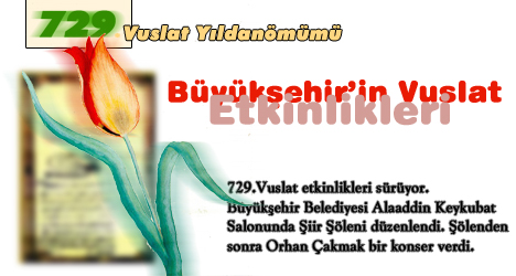 729.Vuslat Etkinlikleri Sürüyor