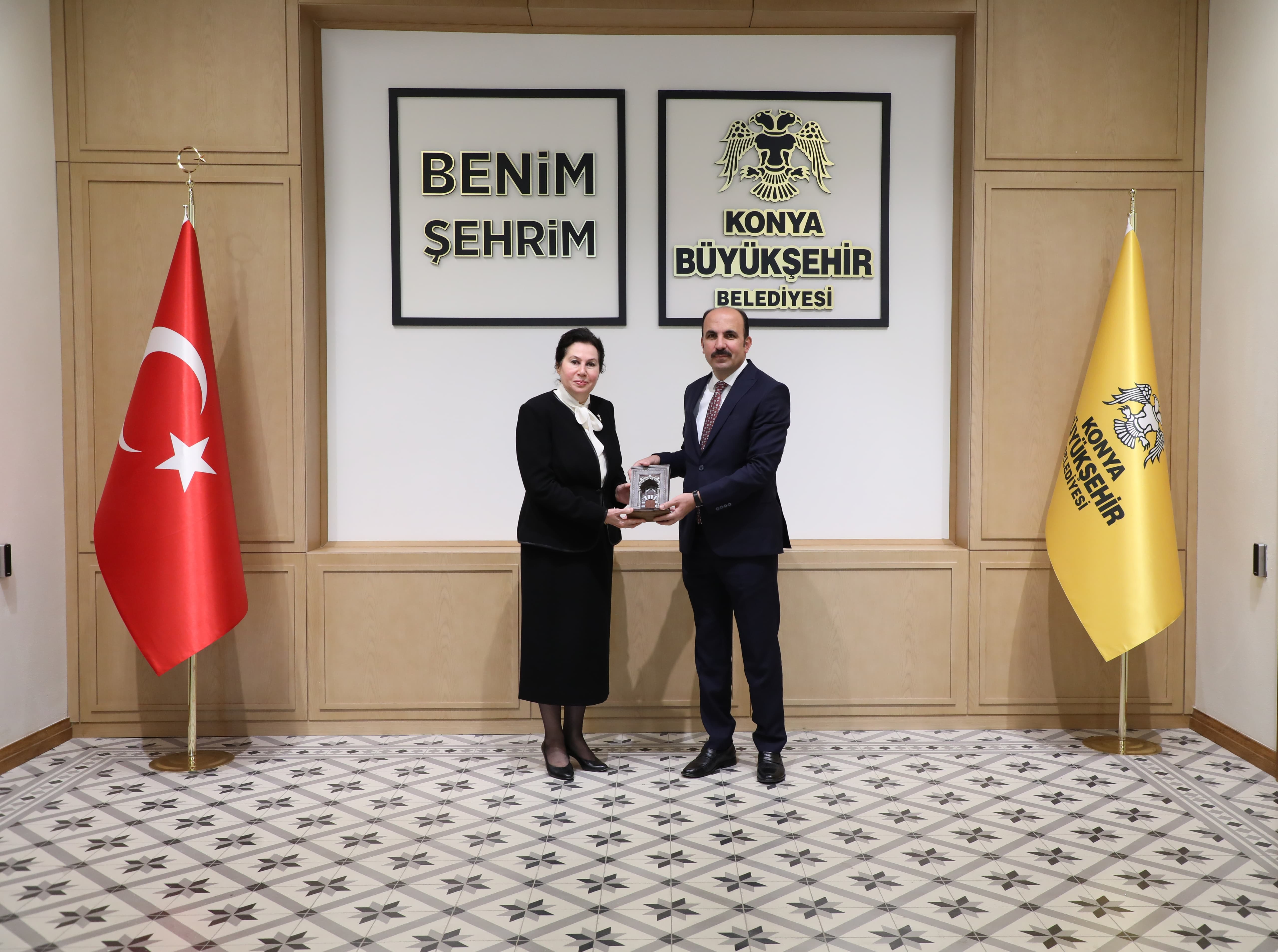 KAMU GÖREVLİLERİ ETİK KURULU BAŞKANI GÜNGÖR BAŞKAN ALTAY’I ZİYARET ETTİ