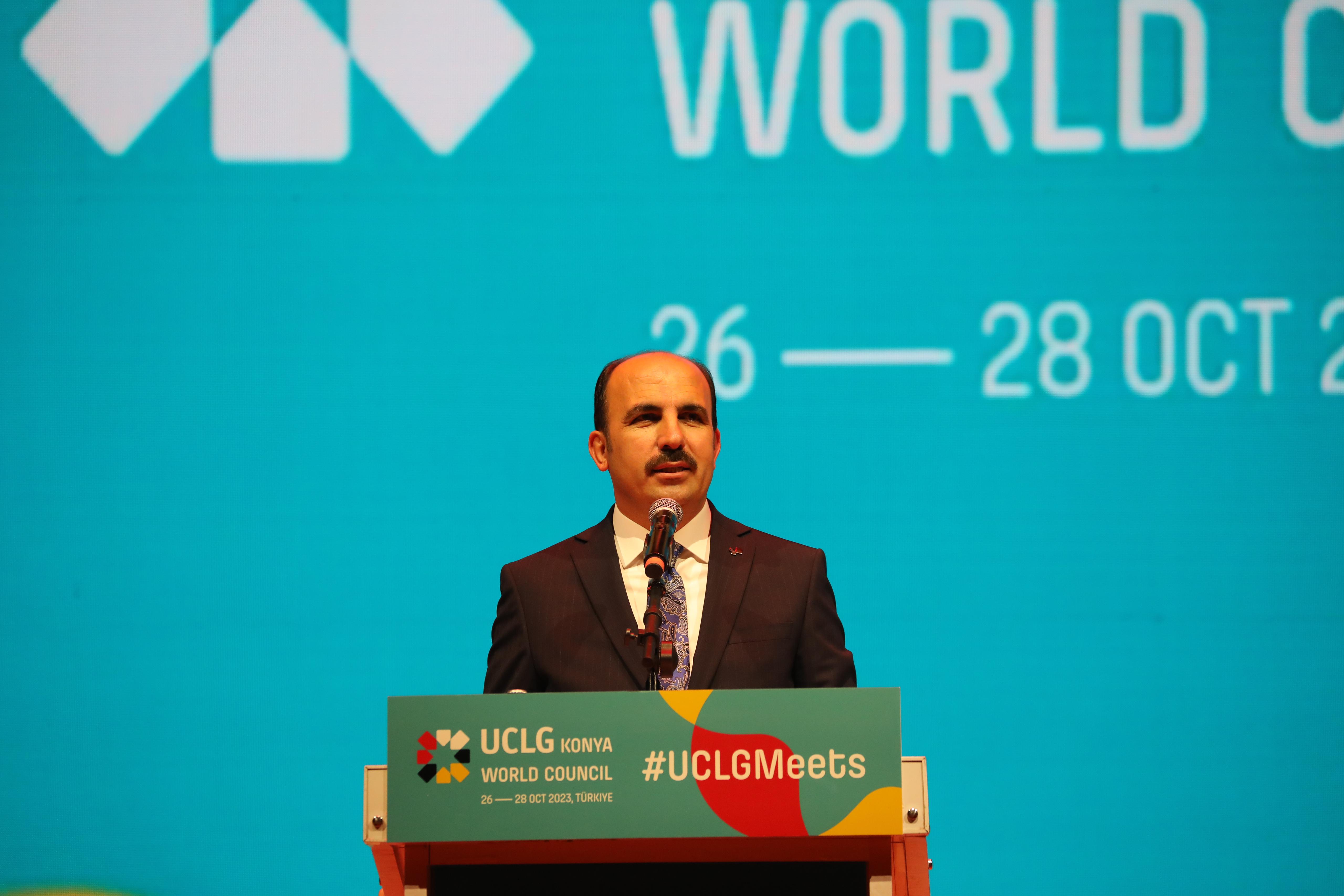 UCLG BAŞKANI ALTAY: “DÜNYADA BARIŞIN, HUZURUN, KARDEŞLİĞİN SAĞLANMASI İÇİN YOĞUN GAYRET GÖSTERECEĞİZ”