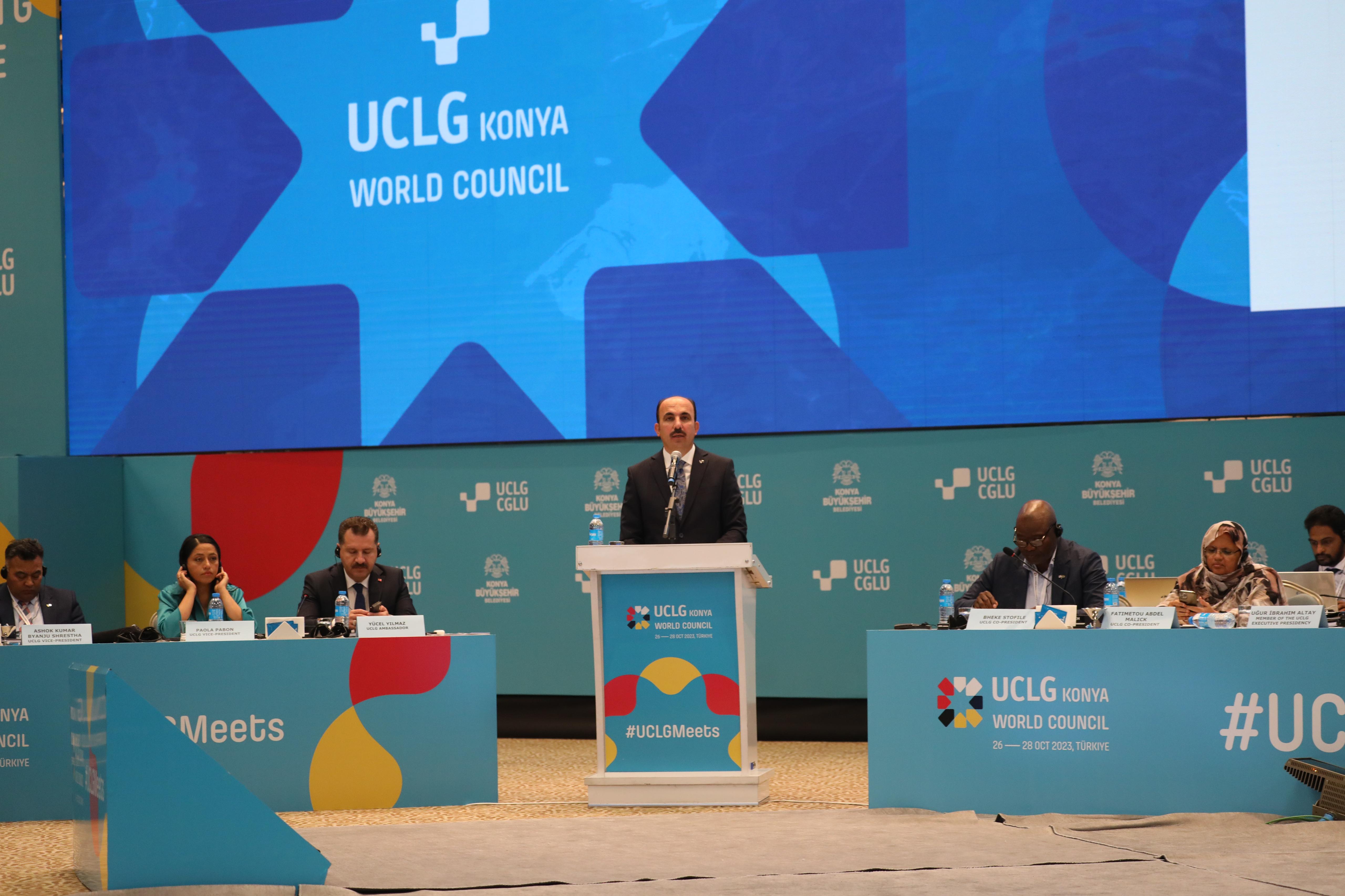 UCLG BAŞKANI ALTAY: “DÜNYADA BARIŞIN, HUZURUN, KARDEŞLİĞİN SAĞLANMASI İÇİN YOĞUN GAYRET GÖSTERECEĞİZ”