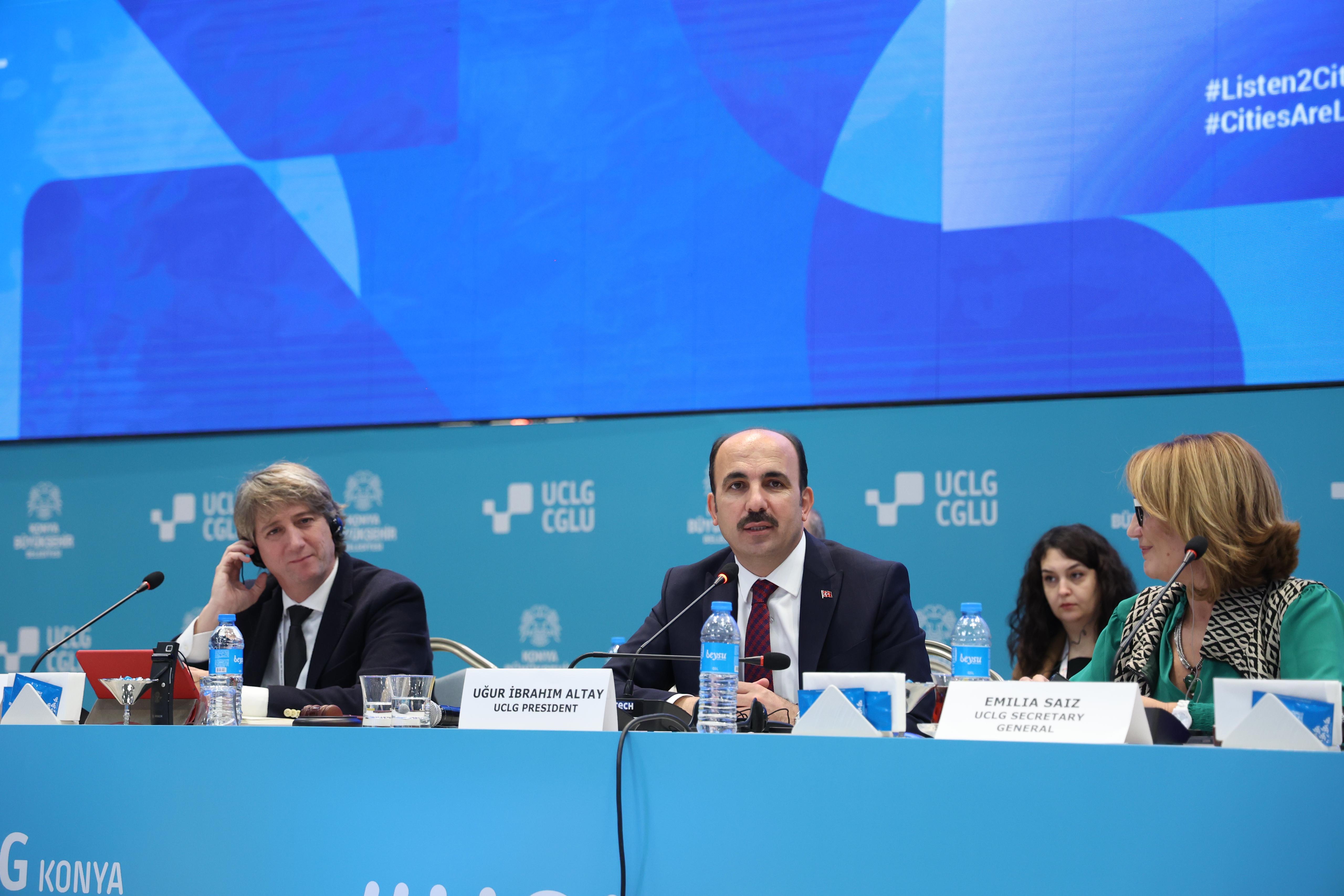UCLG BAŞKANI ALTAY: “DÜNYADA BARIŞIN, HUZURUN, KARDEŞLİĞİN SAĞLANMASI İÇİN YOĞUN GAYRET GÖSTERECEĞİZ”