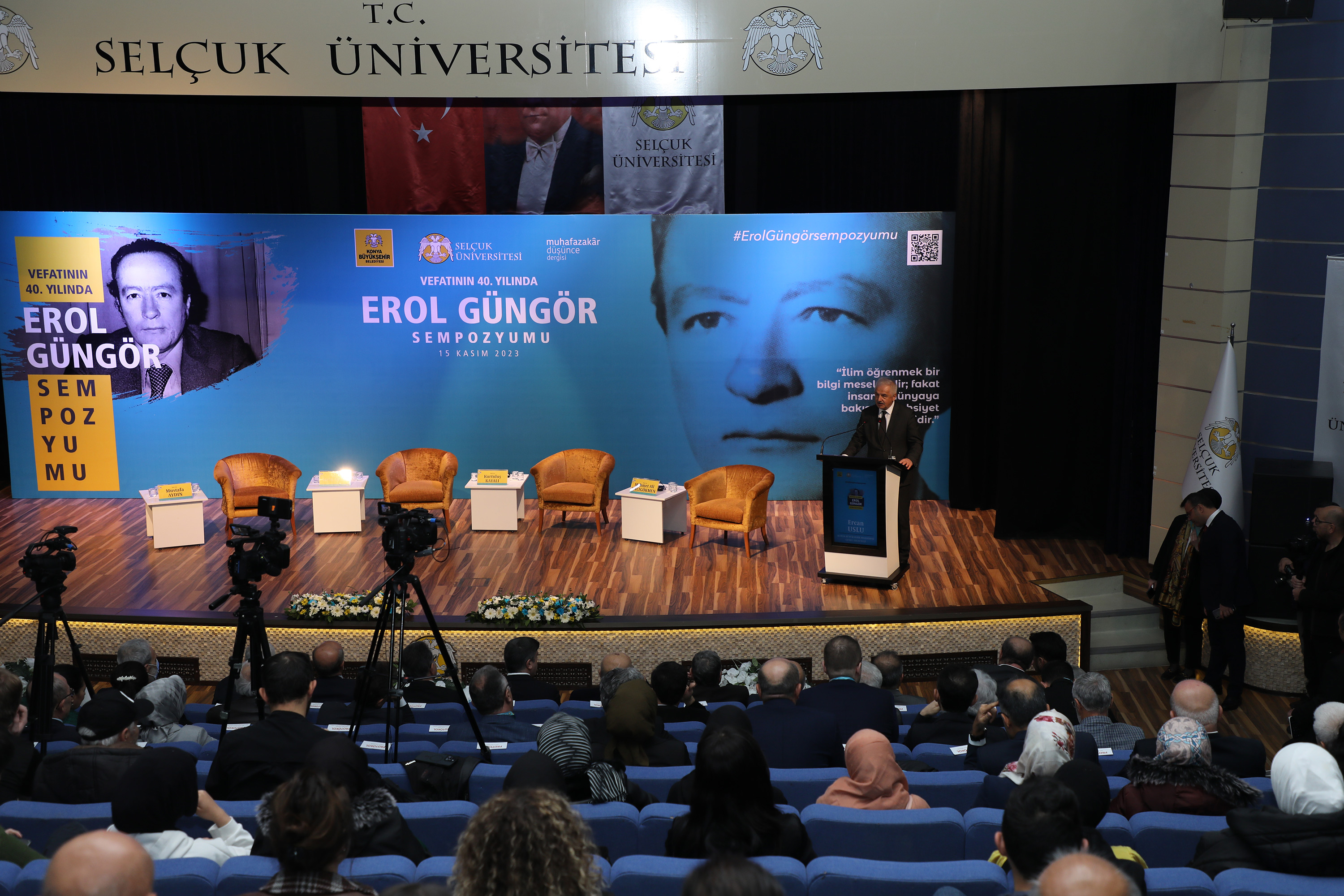 FİKİR İNSANI EROL GÜNGÖR VEFATININ 40’INCI YILINDA KONYA’DA ANILDI