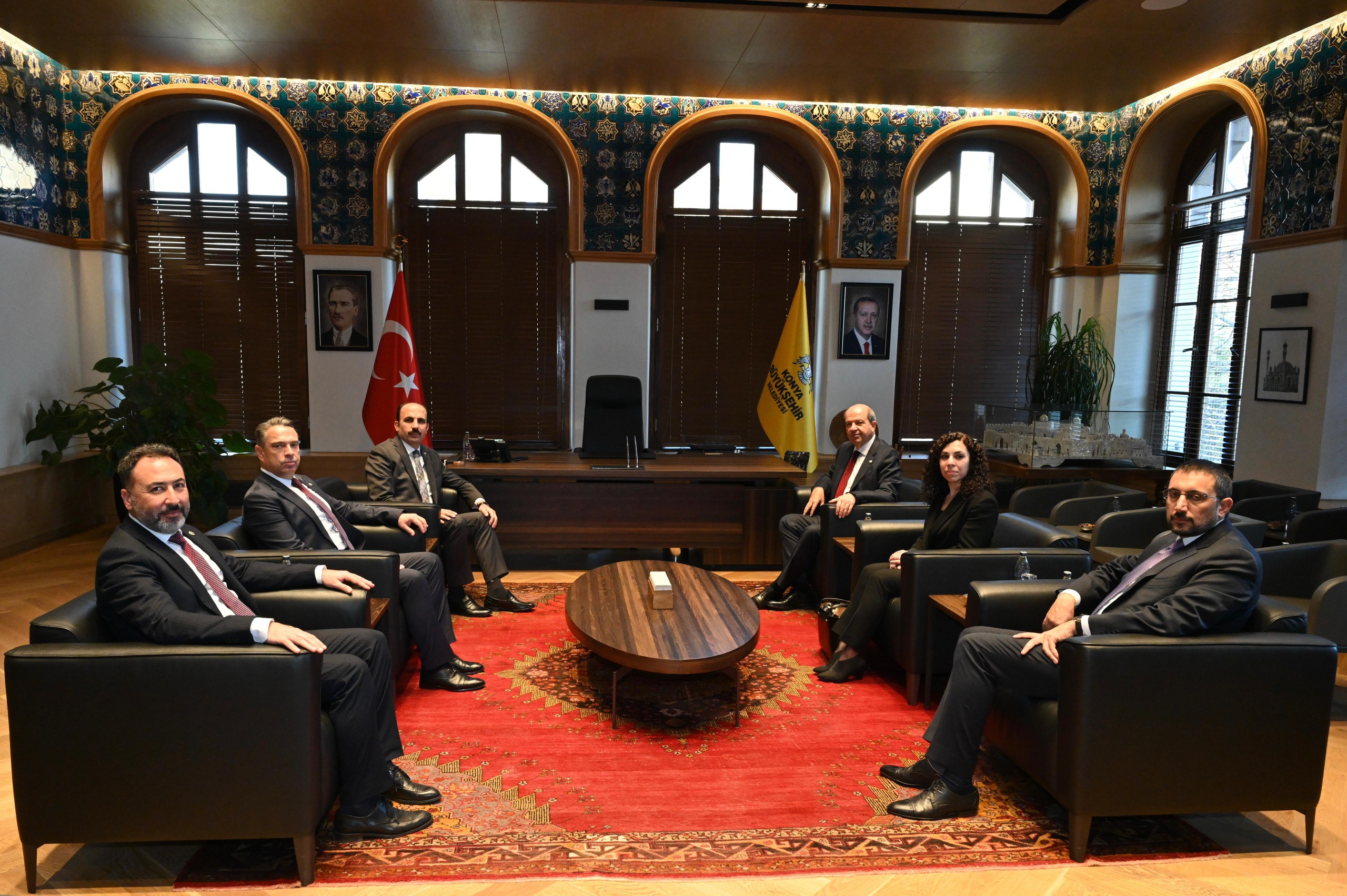 KKTC CUMHURBAŞKANI TATAR, BAŞKAN ALTAY’I ZİYARET ETTİ