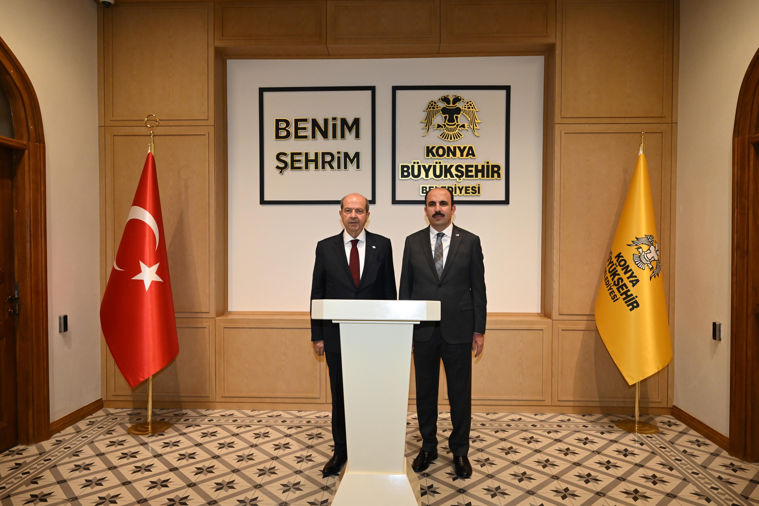 KKTC CUMHURBAŞKANI TATAR, BAŞKAN ALTAY’I ZİYARET ETTİ