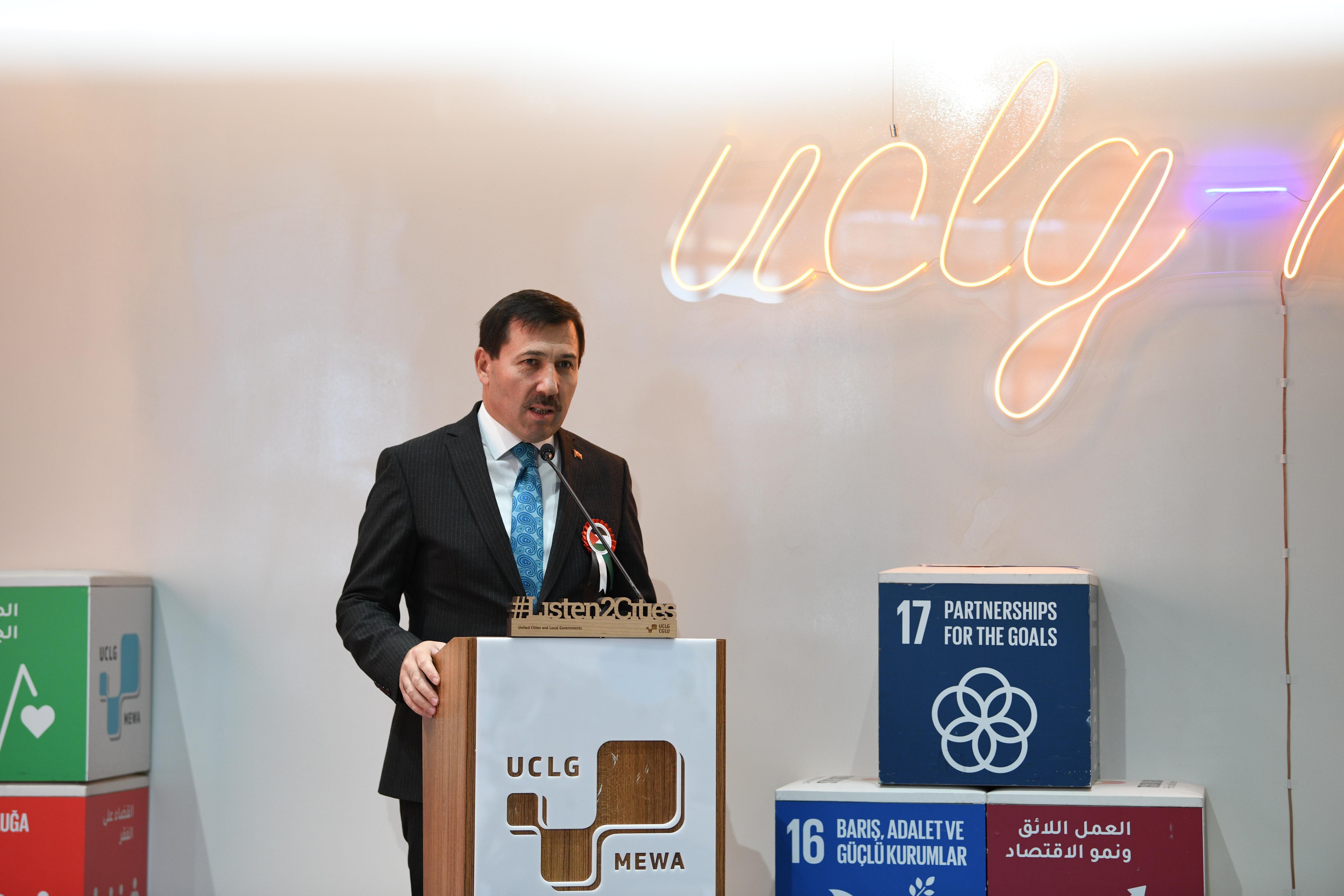 UCLG BAŞKANI ALTAY: “FİLİSTİN’DE YAŞANAN SOYKIRIM İNSANLIK TARİHİNİN KARA SAYFALARINDA YERİNİ ALMIŞTIR”