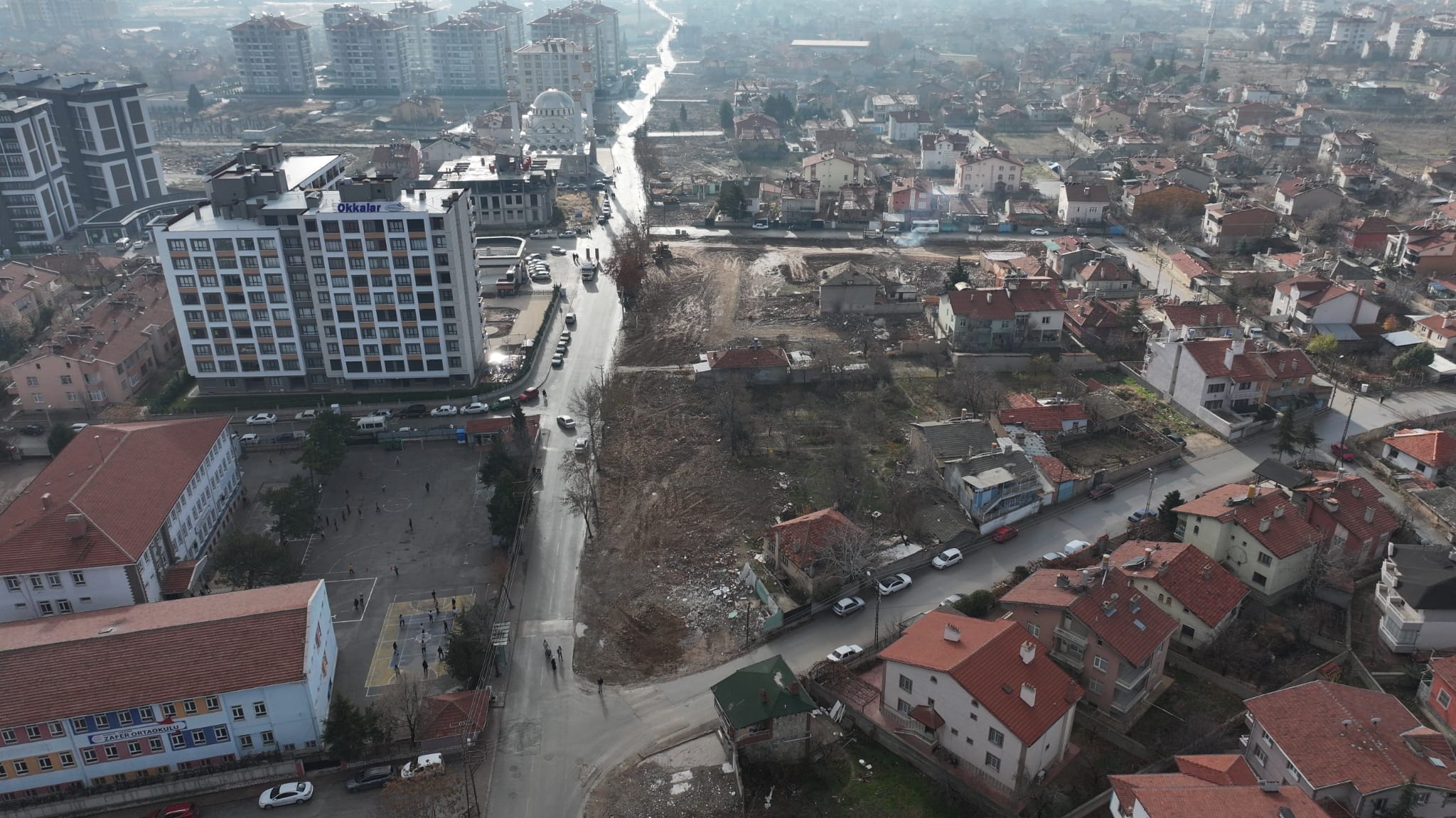 BAŞKAN ALTAY VE BAŞKAN KAVUŞ KAMULAŞTIRMASI BİTEN KÜÇÜK AYMANAS CADDESİ’NDE İNCELEMELERDE BULUNDU