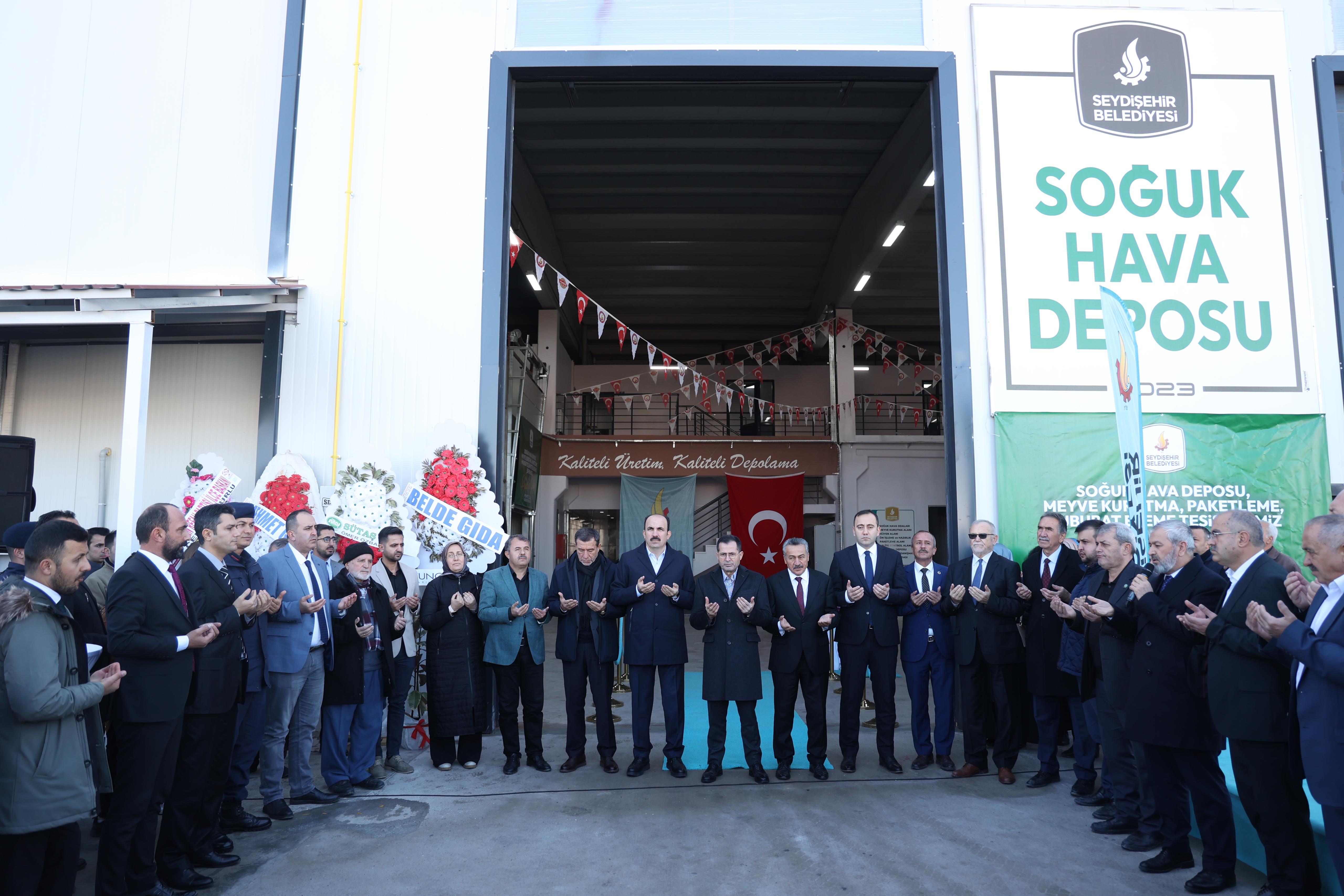 SEYDİŞEHİR’E KAZANDIRILAN 63 MİLYON LİRALIK TARIMSAL TESİSİN VE 11 TİCARİ İŞ YERİNİN AÇILIŞI YAPILDI