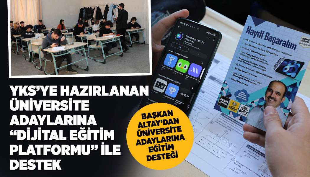 BAŞKAN ALTAY’DAN ÜNİVERSİTE ADAYLARINA EĞİTİM DESTEĞİ