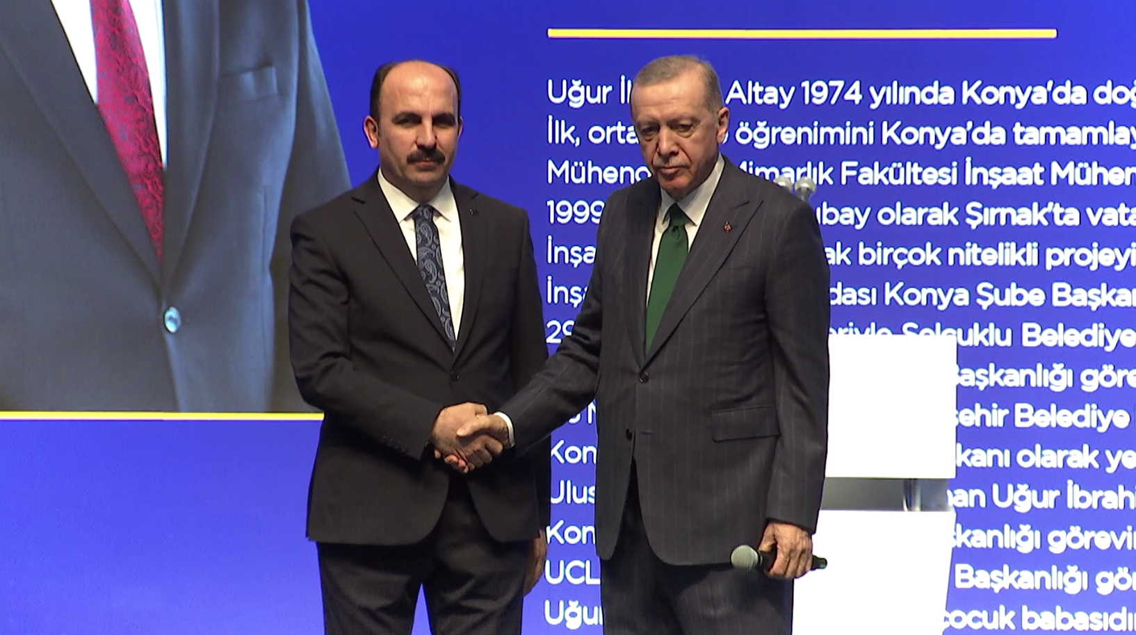 CUMHURBAŞKANI ERDOĞAN BAŞKAN ALTAY’LA “YOLA DEVAM” DEDİ