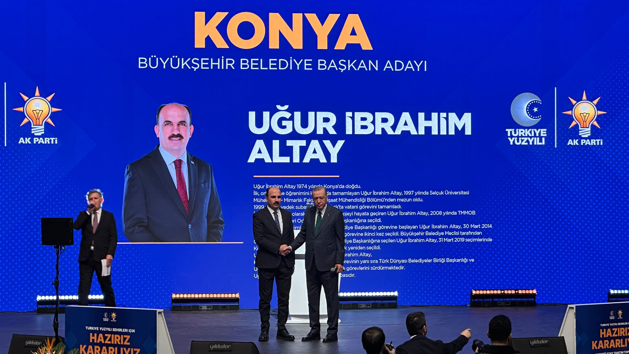 CUMHURBAŞKANI ERDOĞAN BAŞKAN ALTAY’LA “YOLA DEVAM” DEDİ
