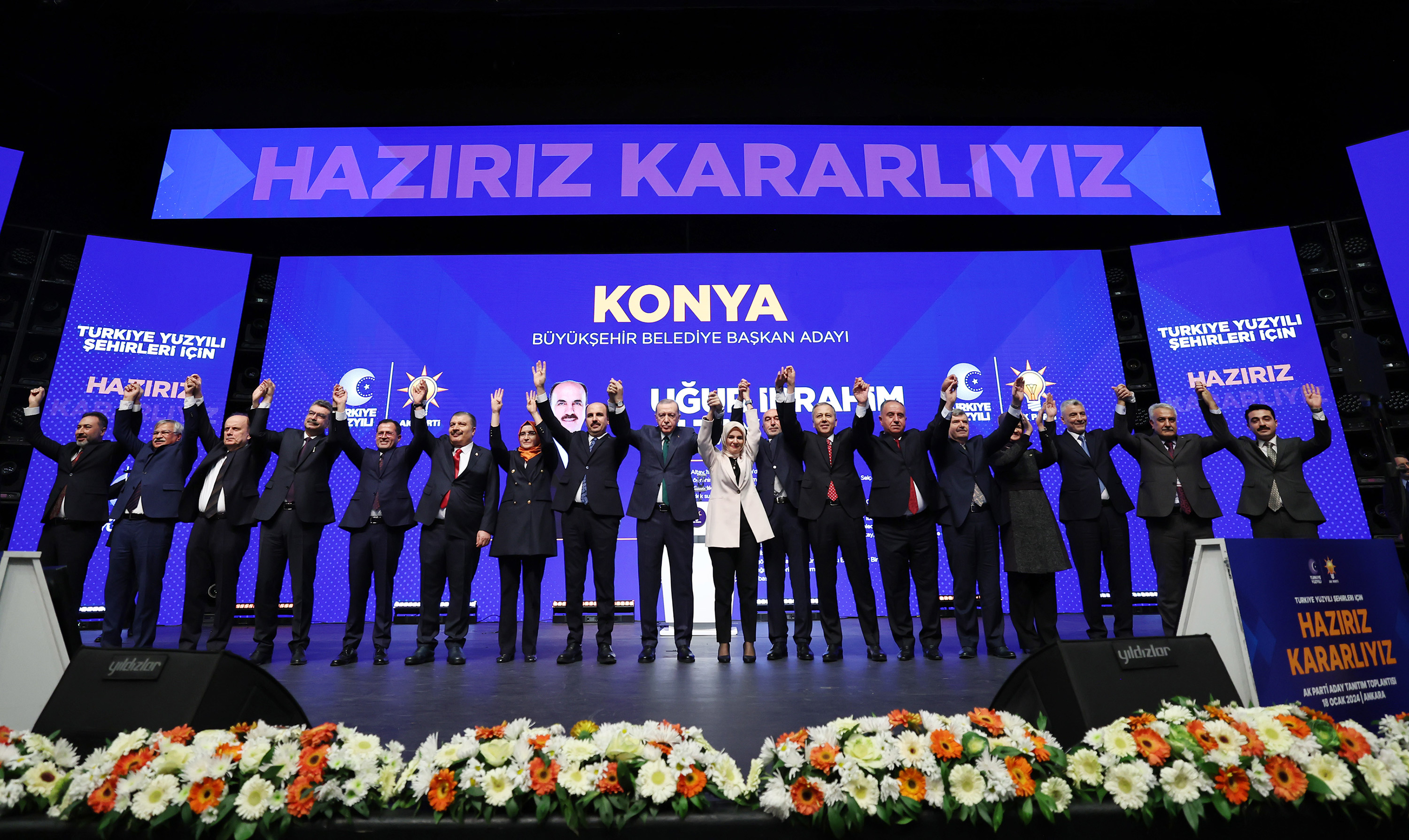 CUMHURBAŞKANI ERDOĞAN BAŞKAN ALTAY’LA “YOLA DEVAM” DEDİ