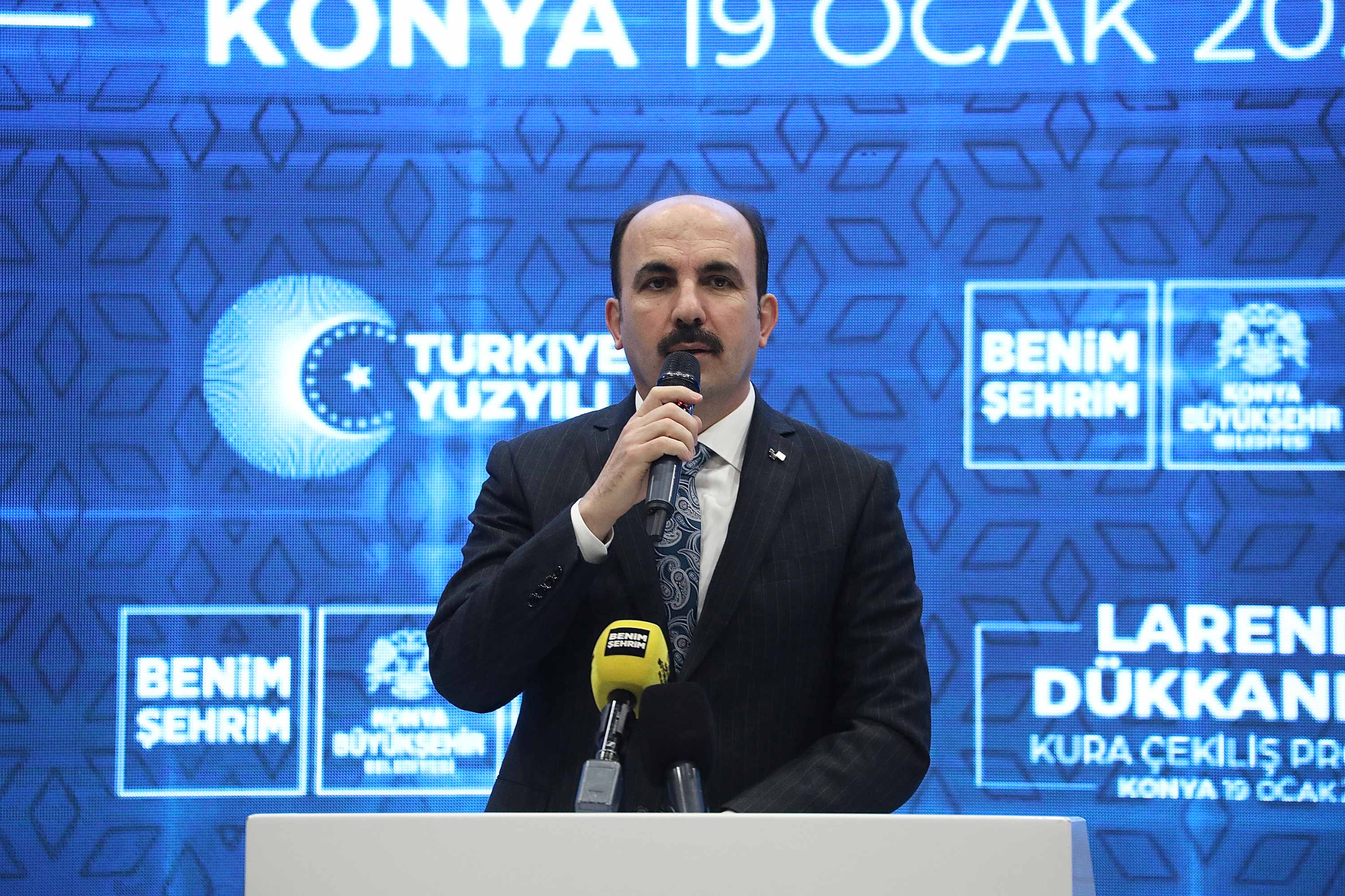 BAŞKAN ALTAY: “ÖNÜMÜZDE İŞİMİZ, ARKAMIZDA KONYALILAR, GECE GÜNDÜZ GAYRET EDİYORUZ”