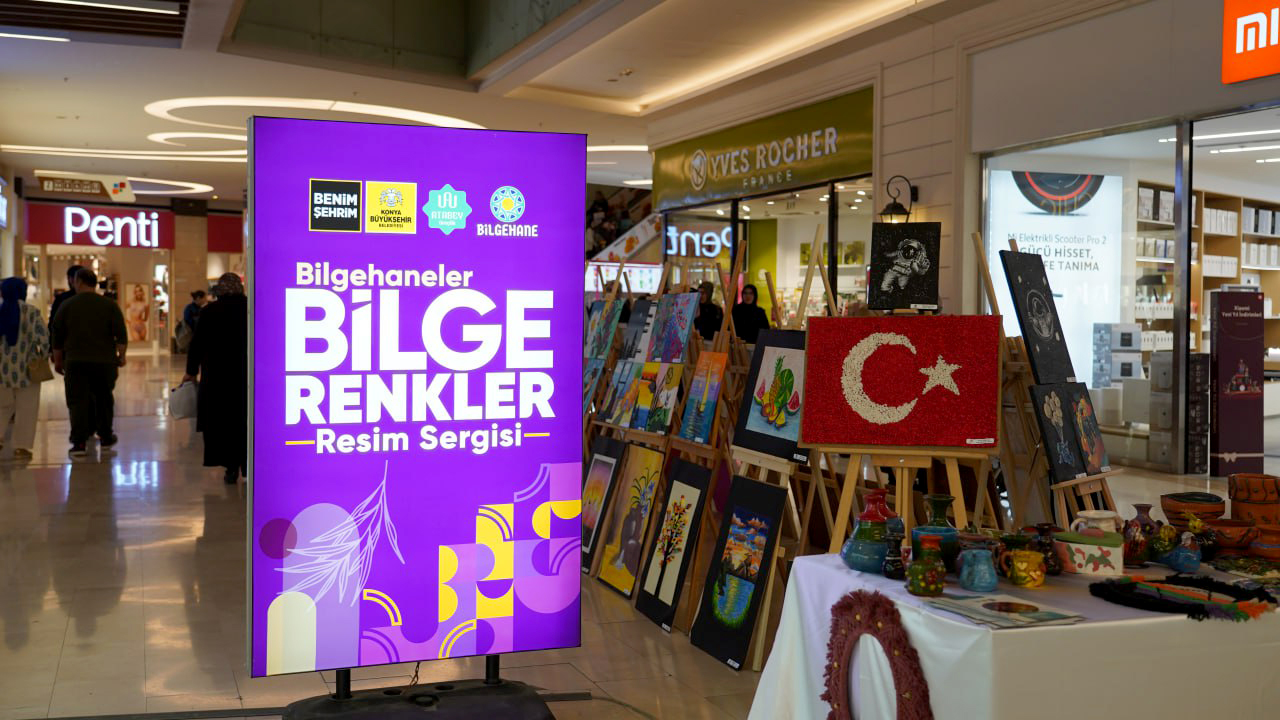 BİLGEHANE ÖĞRENCİLERİNİN “BİLGE RENKLER” SERGİSİ GÖRSEL ŞÖLEN OLUŞTURDU