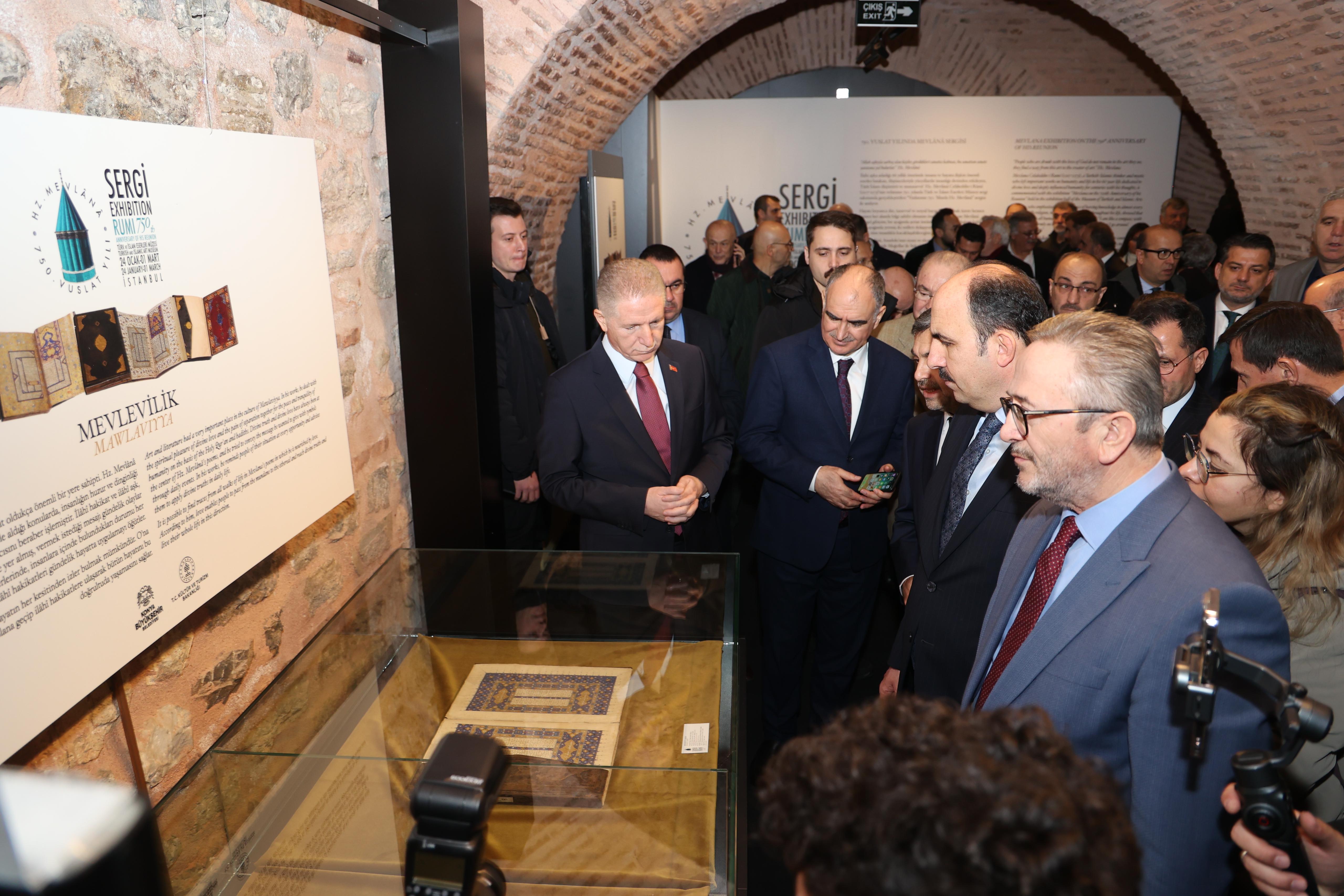 “750. VUSLAT YILINDA HZ. MEVLANA SERGİSİ” İSTANBUL’DAKİ TÜRK VE İSLAM ESERLERİ MÜZESİ'NDE AÇILDI