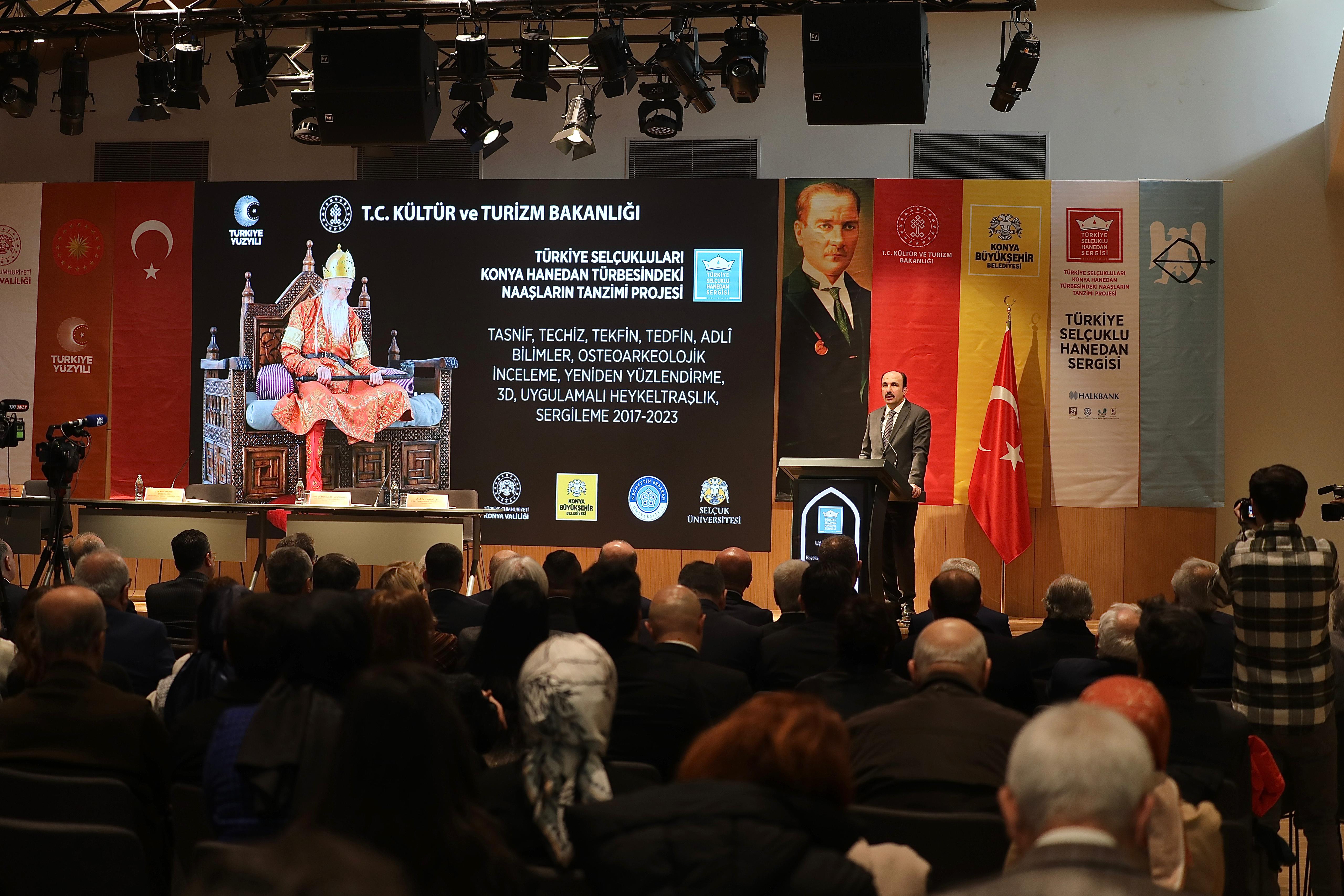 “TÜRKİYE SELÇUKLULARI KONYA HANEDAN TÜRBESİNDEKİ NAAŞLARIN TANZİMİ PROJESİ” PANELİ KONYA BÜYÜKŞEHİR’İN EV SAHİPLİĞİNDE YAPILDI