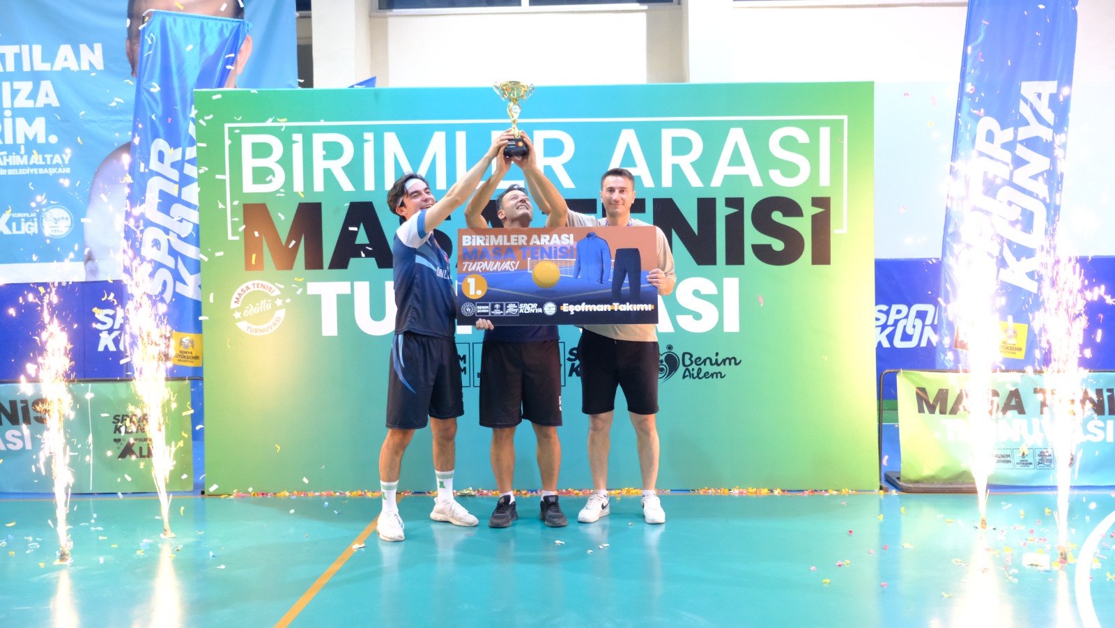 KONYA BÜYÜKŞEHİR’İN MASA TENİSİ TURNUVASI’NDA BÜYÜK HEYECAN YAŞANDI