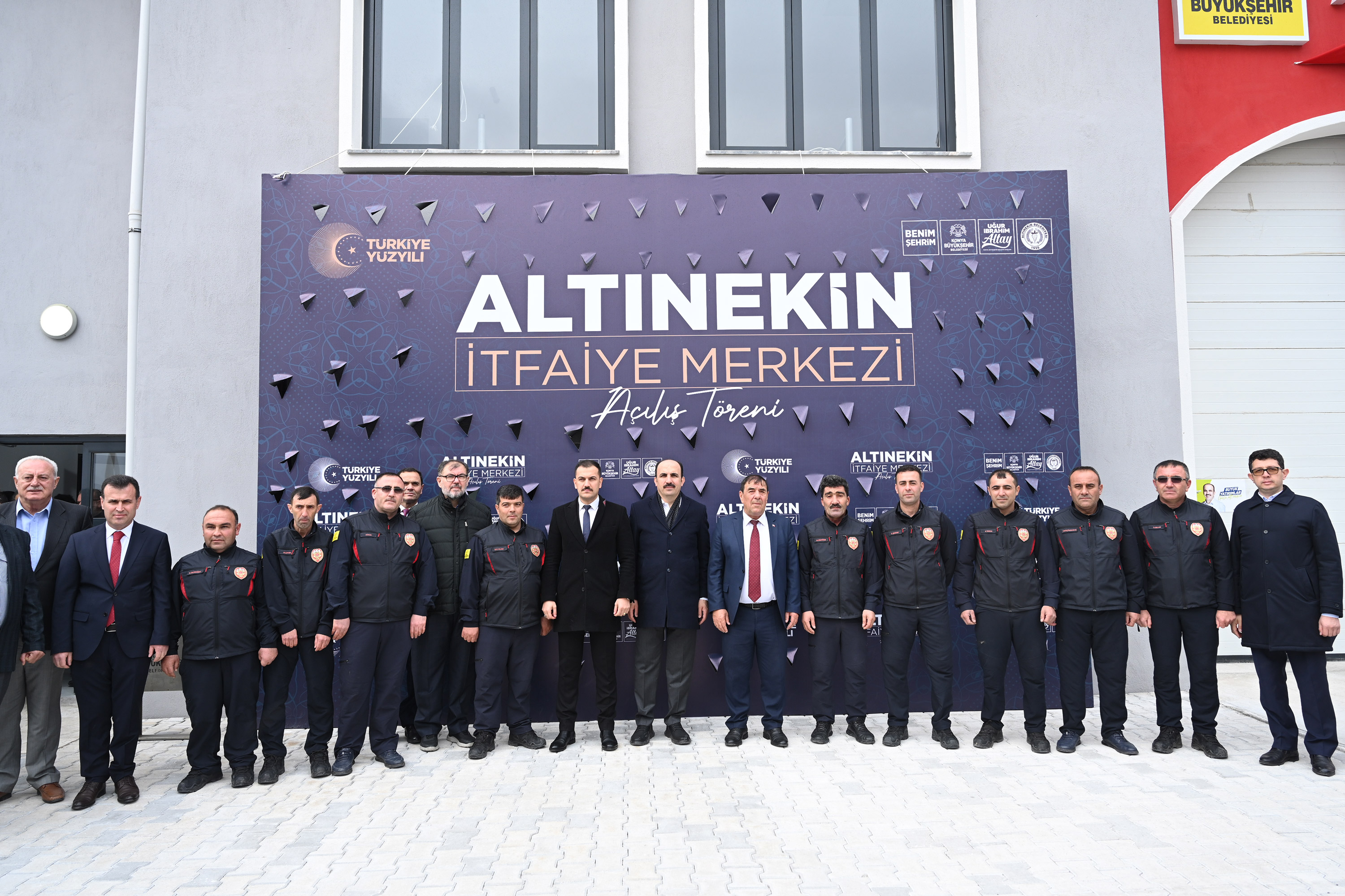 BAŞKAN ALTAY ALTINEKİN’E KAZANDIRILAN İTFAİYE MERKEZİNİN AÇILIŞINI YAPTI