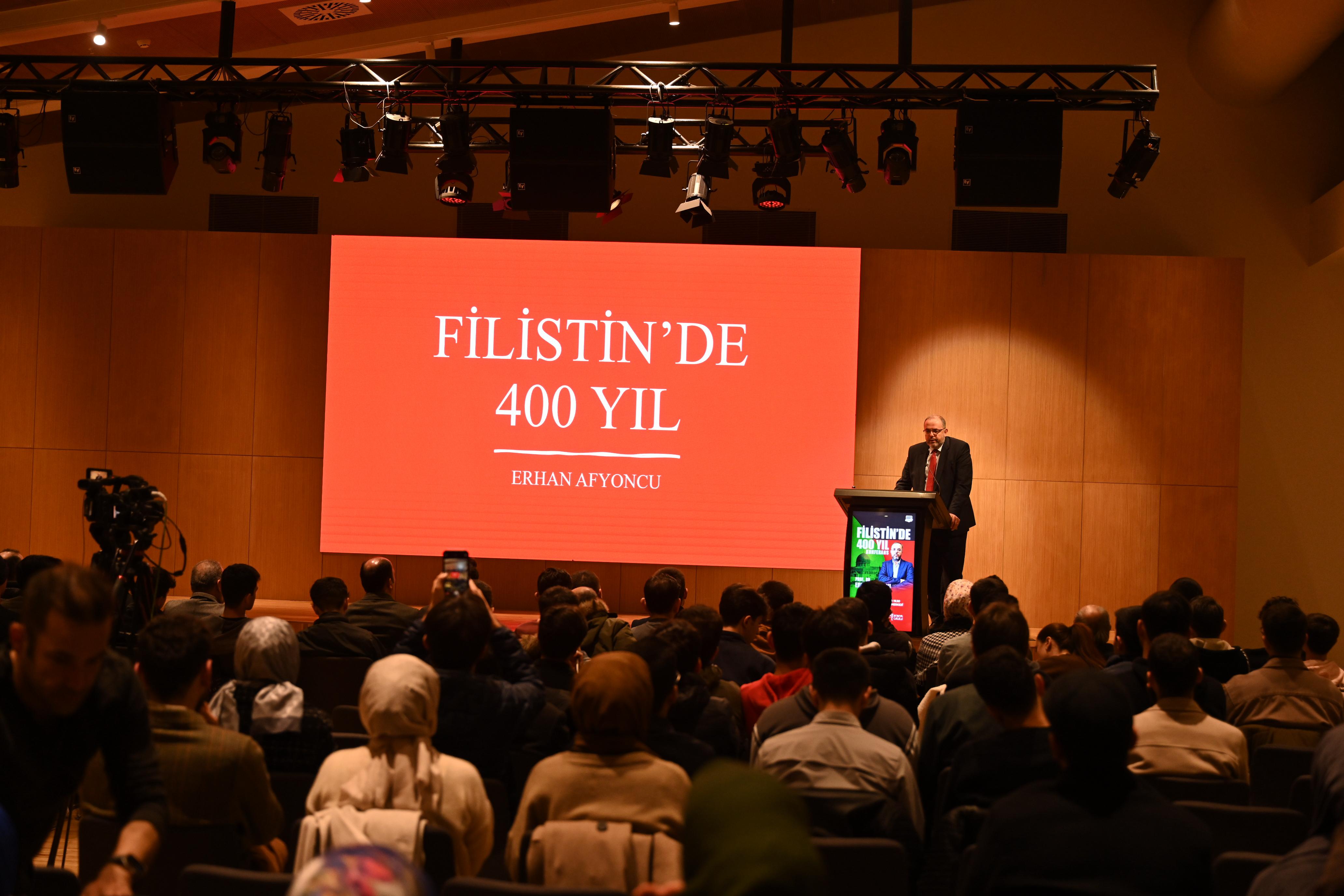 BAŞKAN ALTAY, PROF. DR. AFYONCU’NUN “FİLİSTİN’DE 400 SENE” KONULU KONFERANSINA KATILDI
